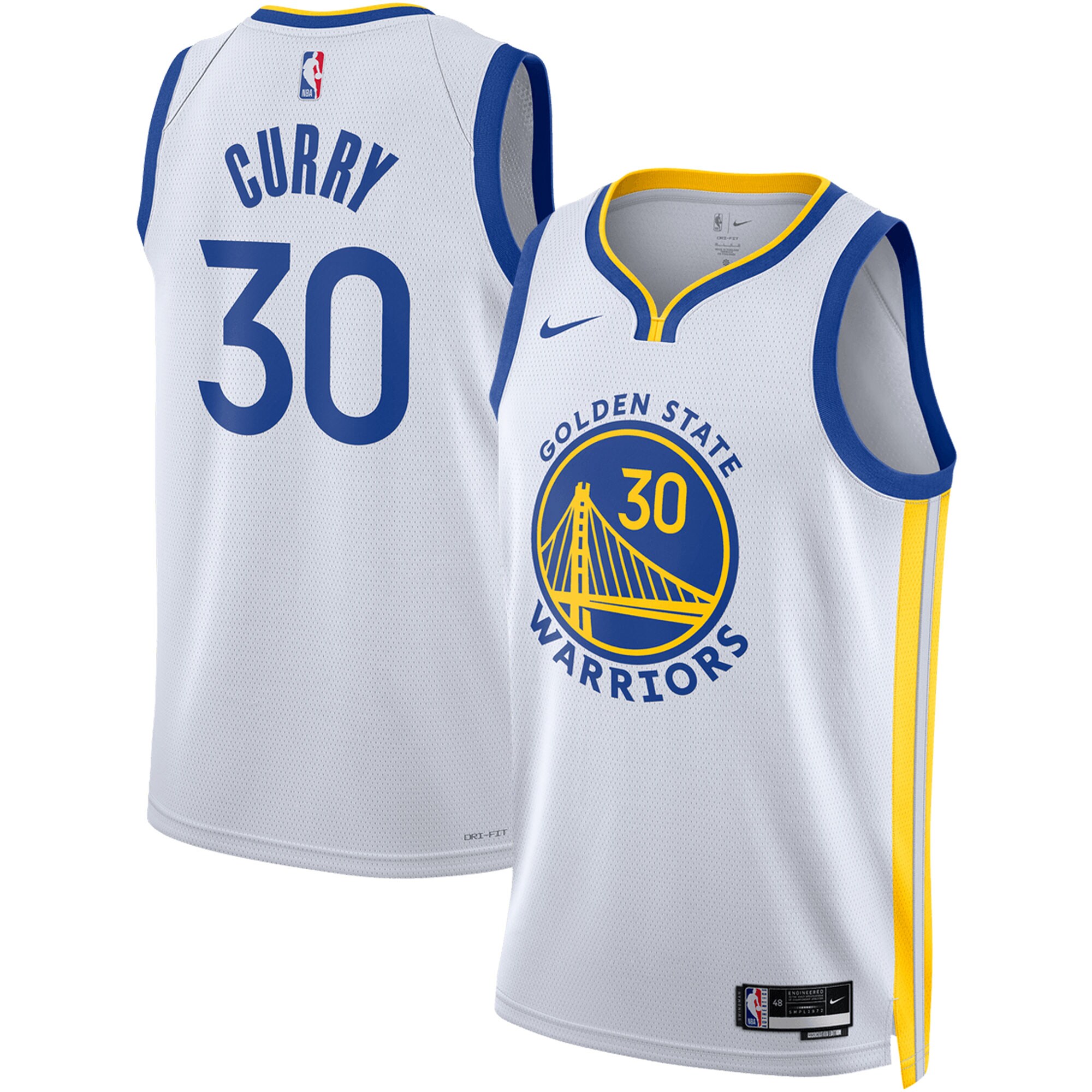 Stephen Curry Golden State Warriors Unisex Swingman Jersey - Association Edition - White cheap jerseys for sale - CheapJerseys.Shop