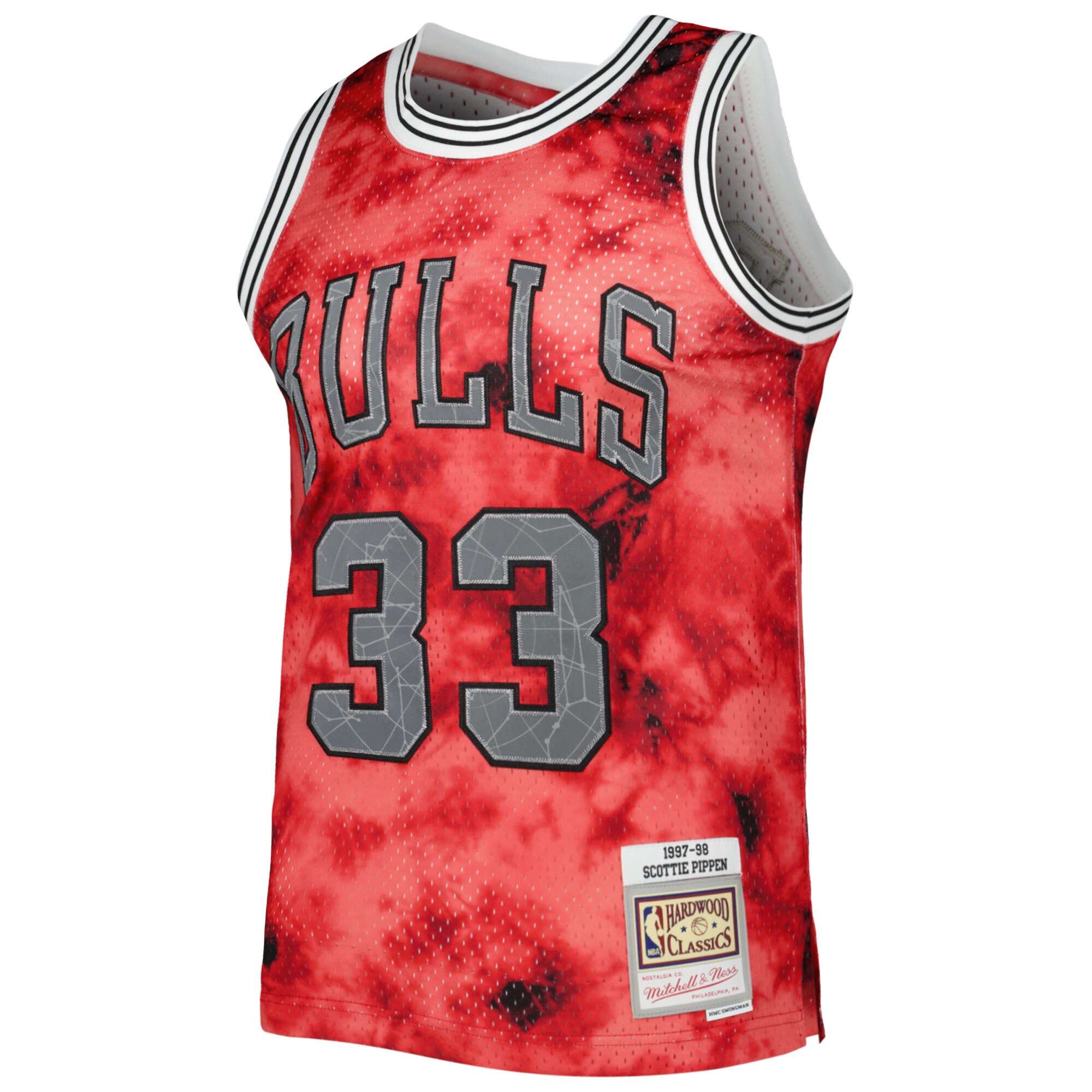 Scottie Pippen Chicago Bulls Mitchell & Ness 1997\/98 Galaxy Swingman Jersey - Red cheap jerseys for sale - CheapJerseys.Shop