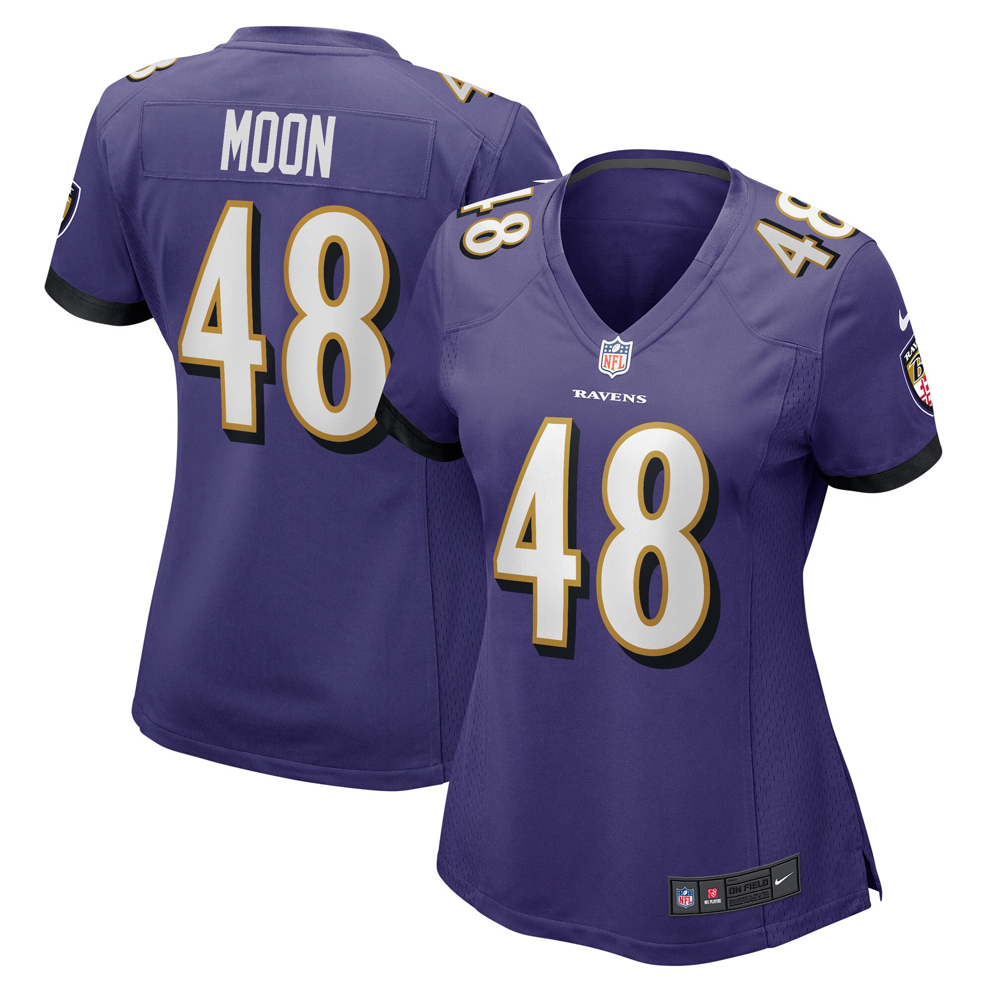Jeremiah Moon Baltimore Ravens Women's Game Player Jersey - Purple cheap jerseys for sale - CheapJerseys.Shop
