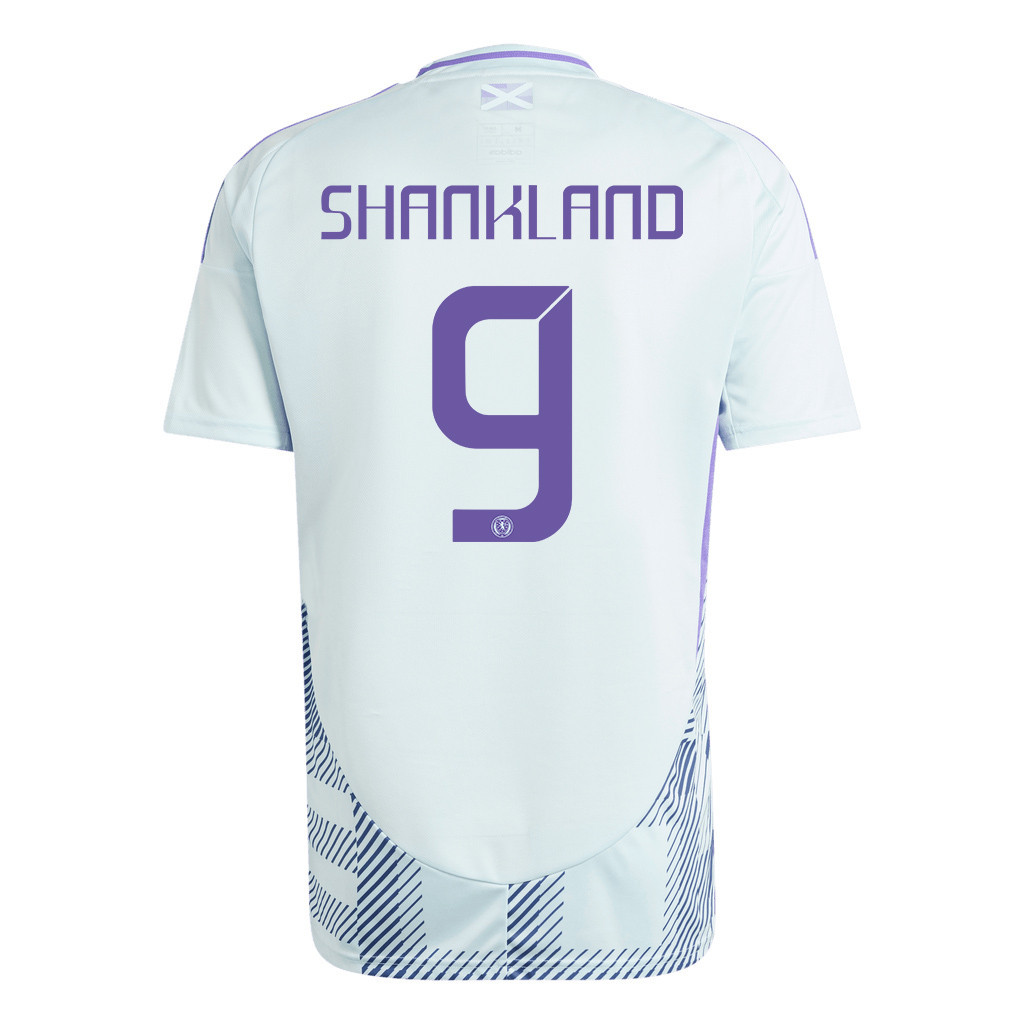 Lawrence Shankland 9 Scotland National Team 2024 Away Men Jersey - White cheap jerseys for sale - CheapJerseys.Shop