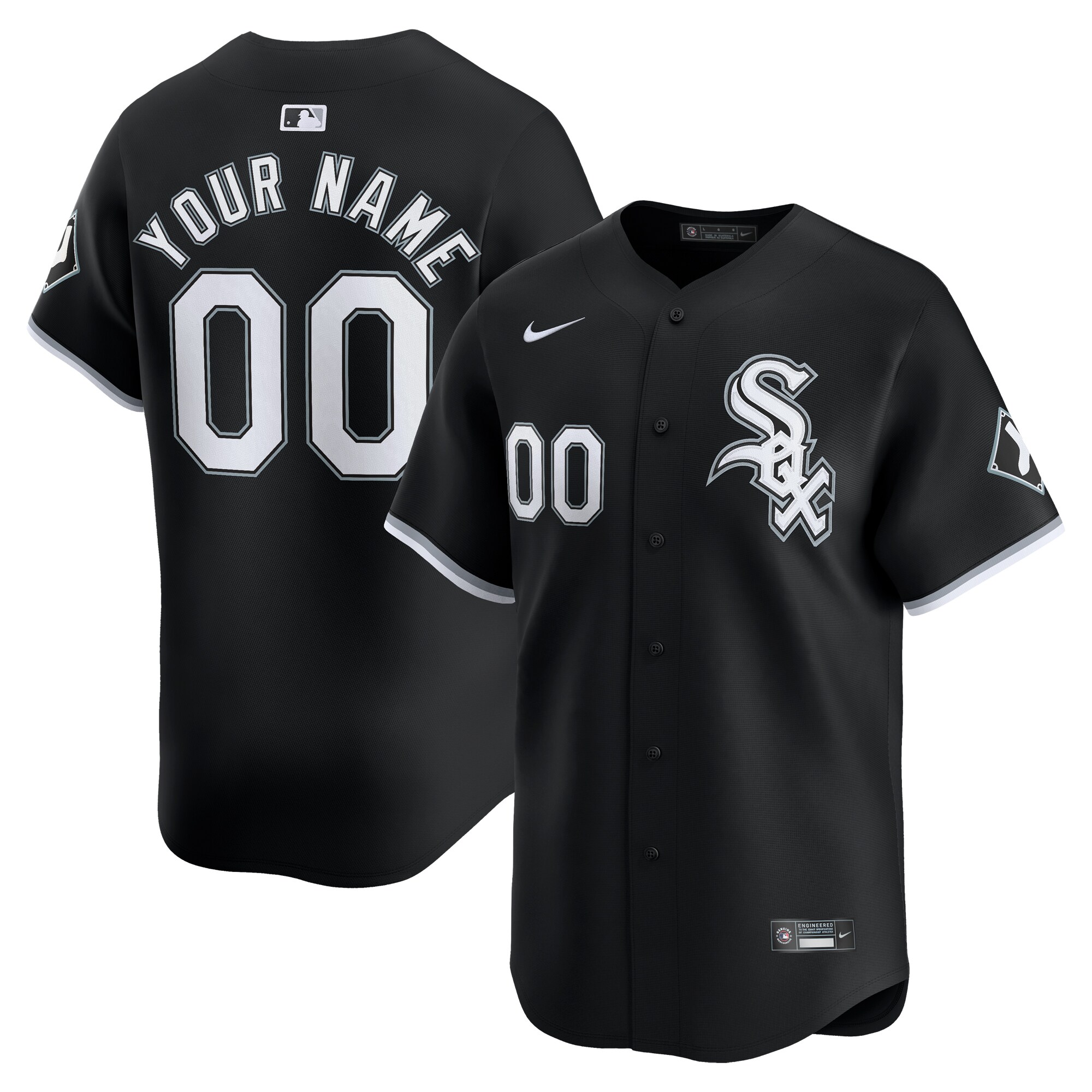 Chicago White Sox Alternate Limited Custom Jersey\u00c2\u00a0\u00e2\u20ac\u201c Black cheap jerseys for sale - CheapJerseys.Shop