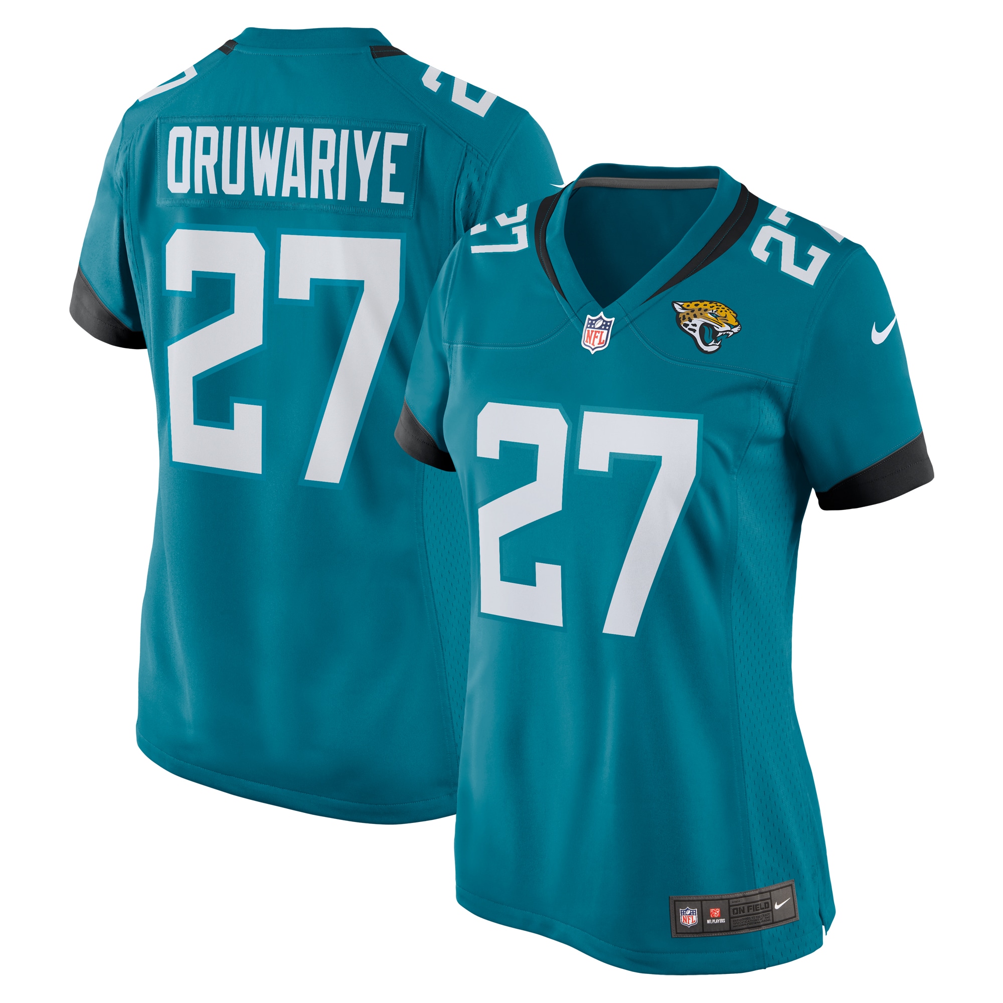 Amani Oruwariye Jacksonville Jaguars Women's Game Jersey - Teal cheap jerseys for sale - CheapJerseys.Shop