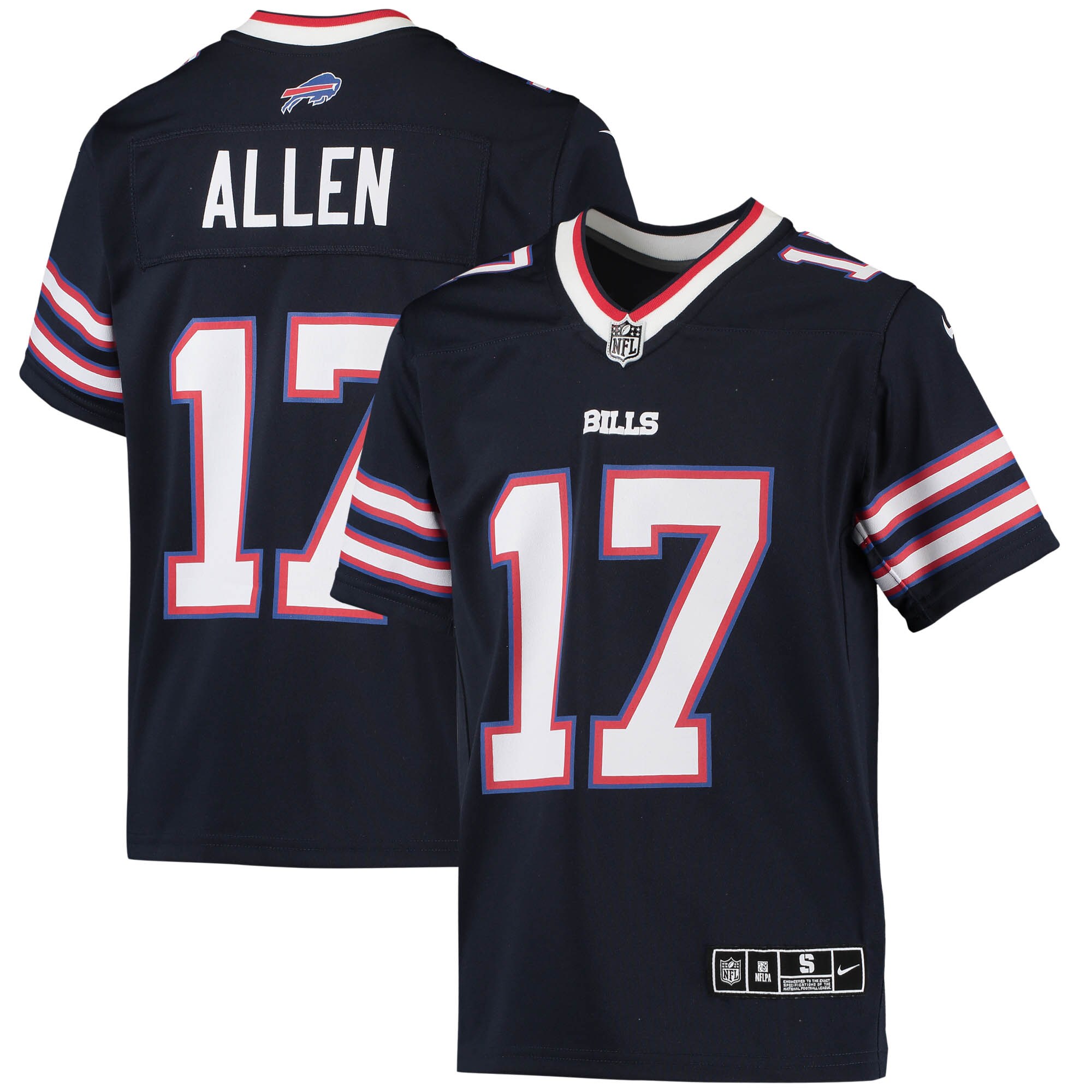 Josh Allen Buffalo Bills Youth Inverted Team Game Jersey - Navy cheap jerseys for sale - CheapJerseys.Shop