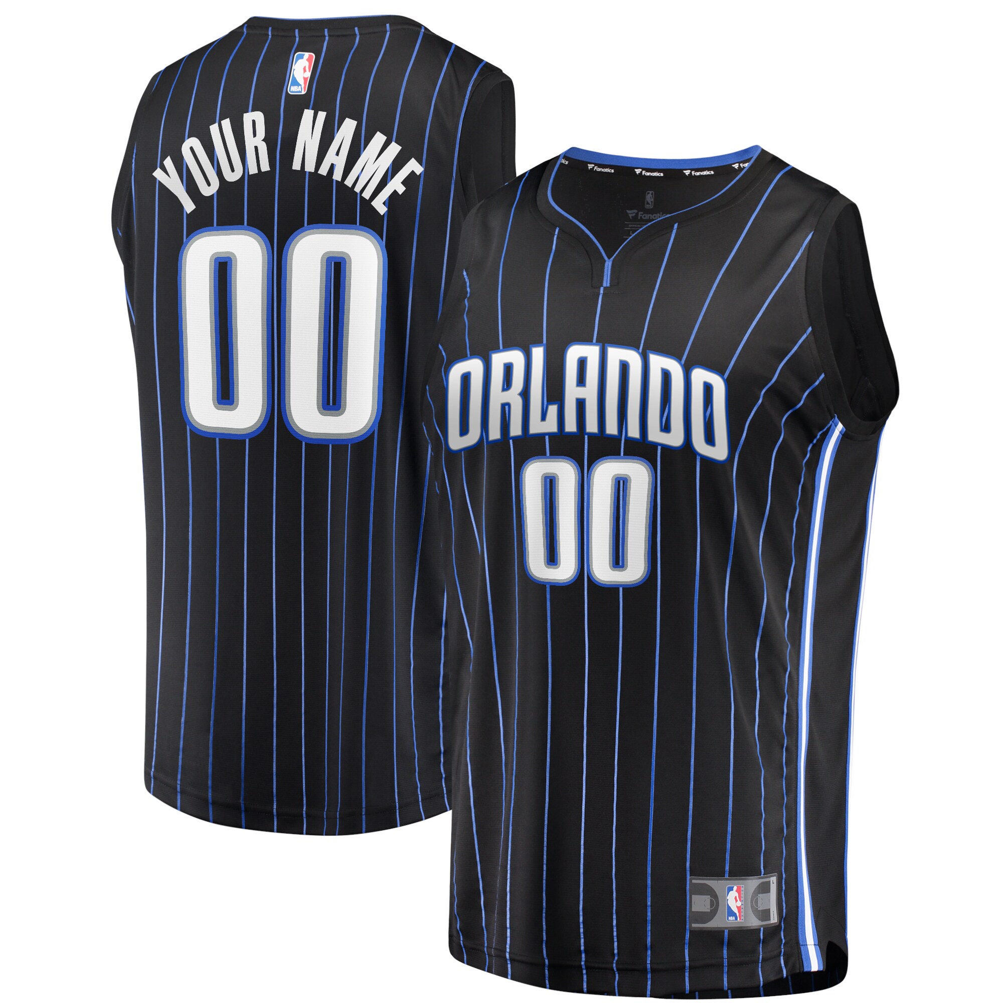 Orlando Magic Fanatics Youth Fast Break Replica Custom Jersey Black - Icon Edition cheap jerseys for sale - CheapJerseys.Shop
