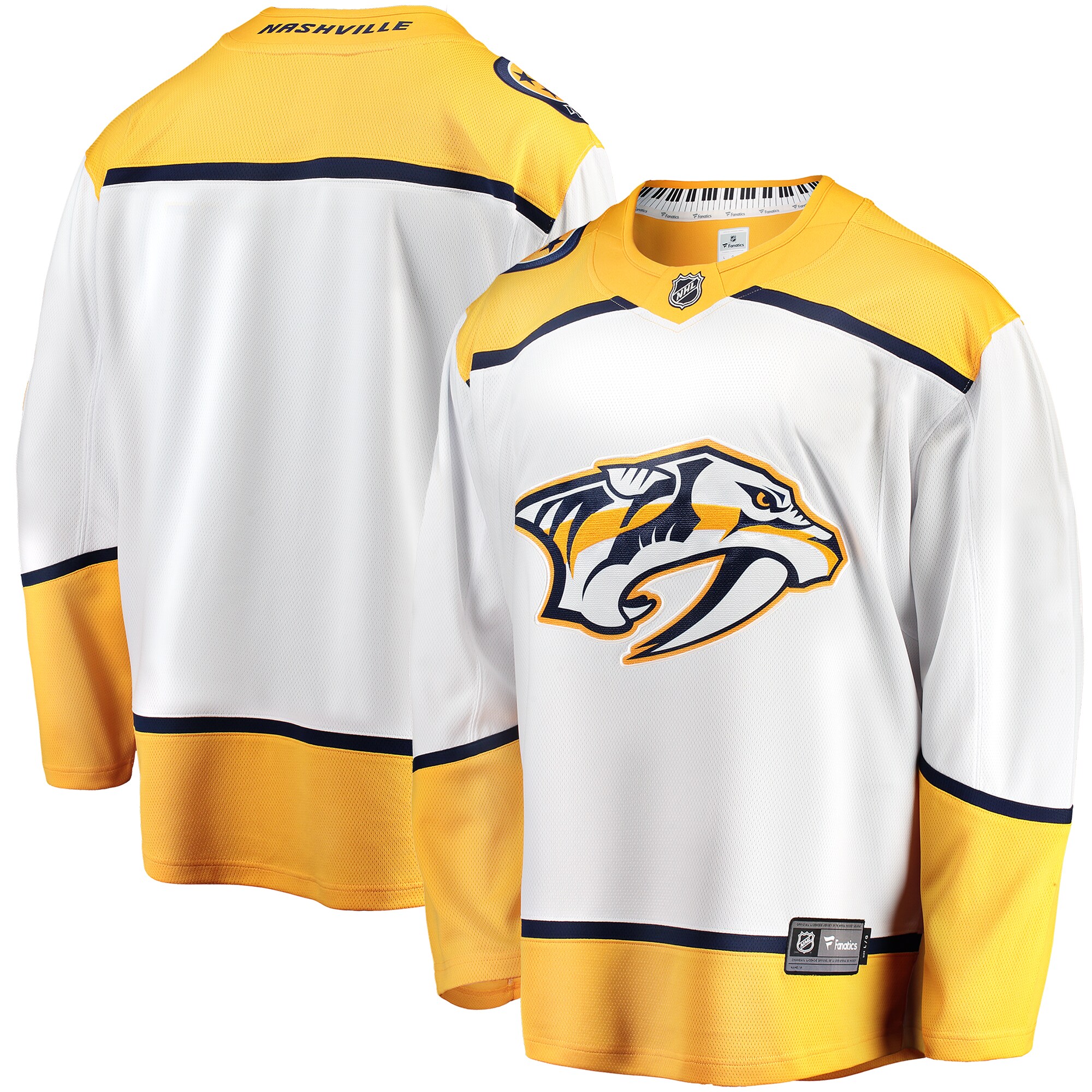 Nashville Predators Fanatics Breakaway Away Jersey - White cheap jerseys for sale - CheapJerseys.Shop