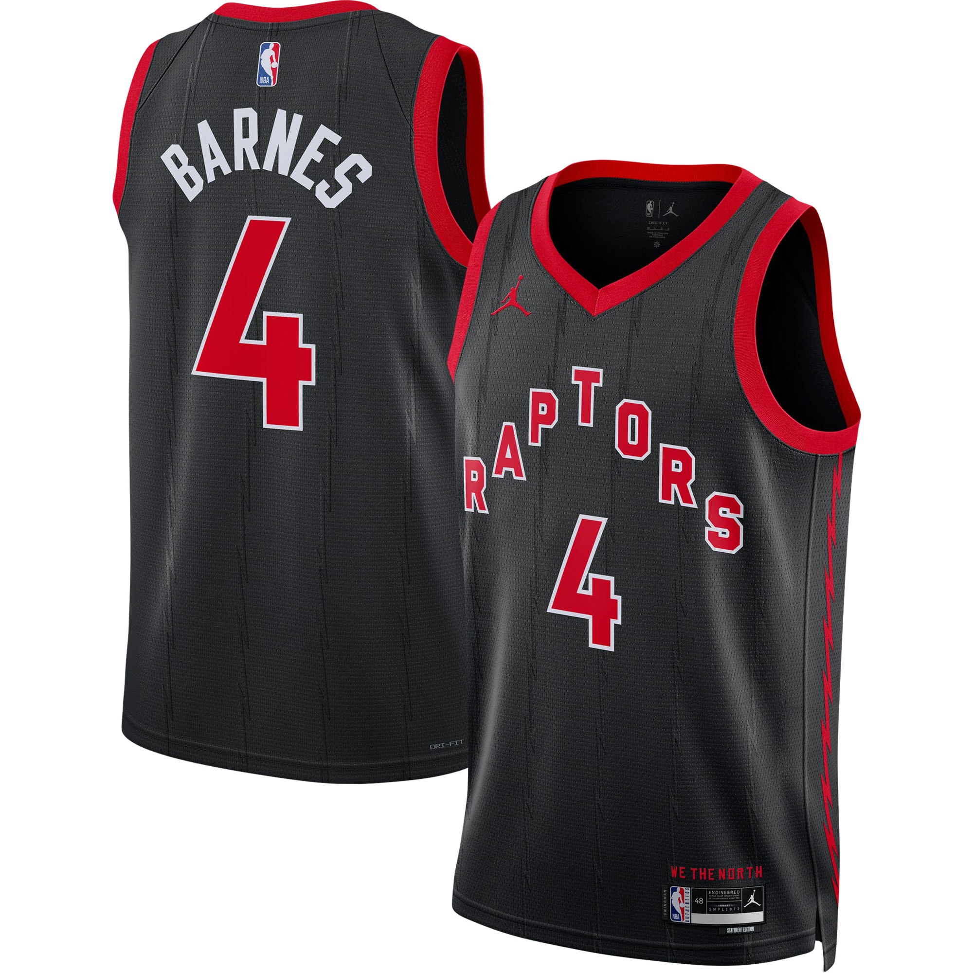 Scottie Barnes Toronto Raptors Jordan Brand Unisex Swingman Jersey - Statement Edition - Black cheap jerseys for sale - CheapJerseys.Shop