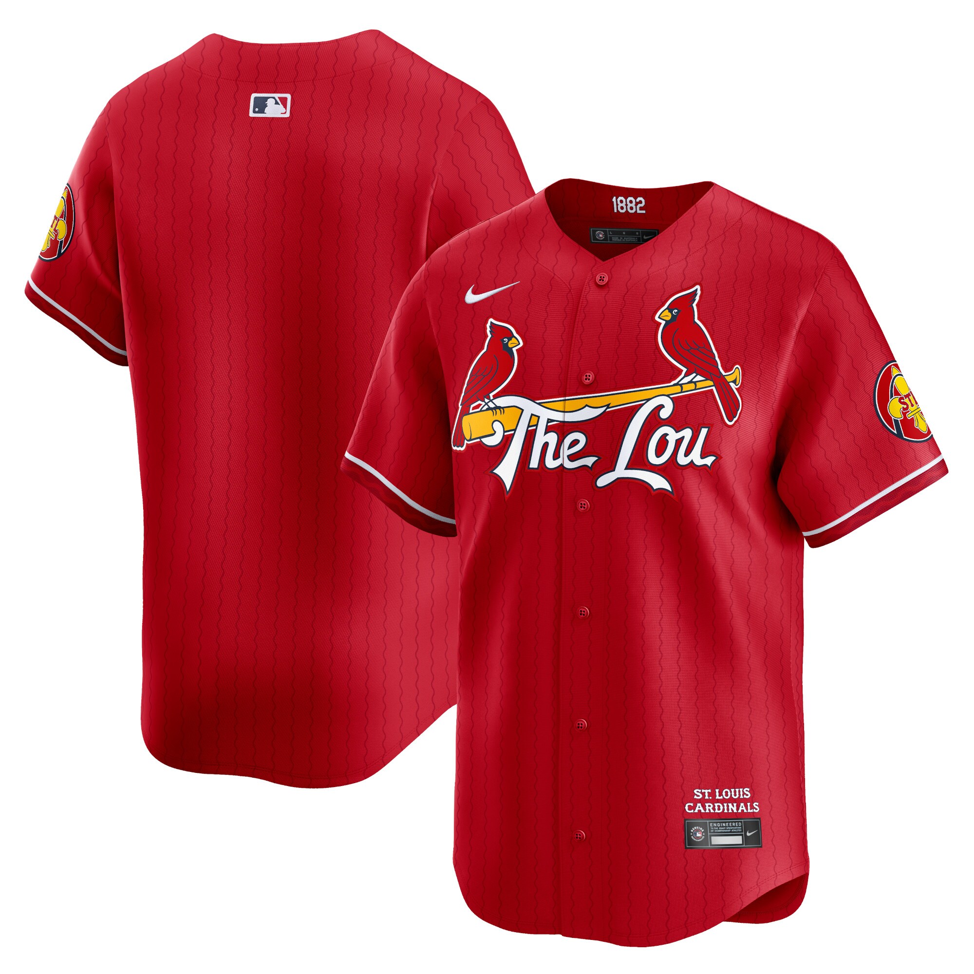 St. Louis Cardinals 2024 City Connect Limited Jersey - Red cheap jerseys for sale - CheapJerseys.Shop