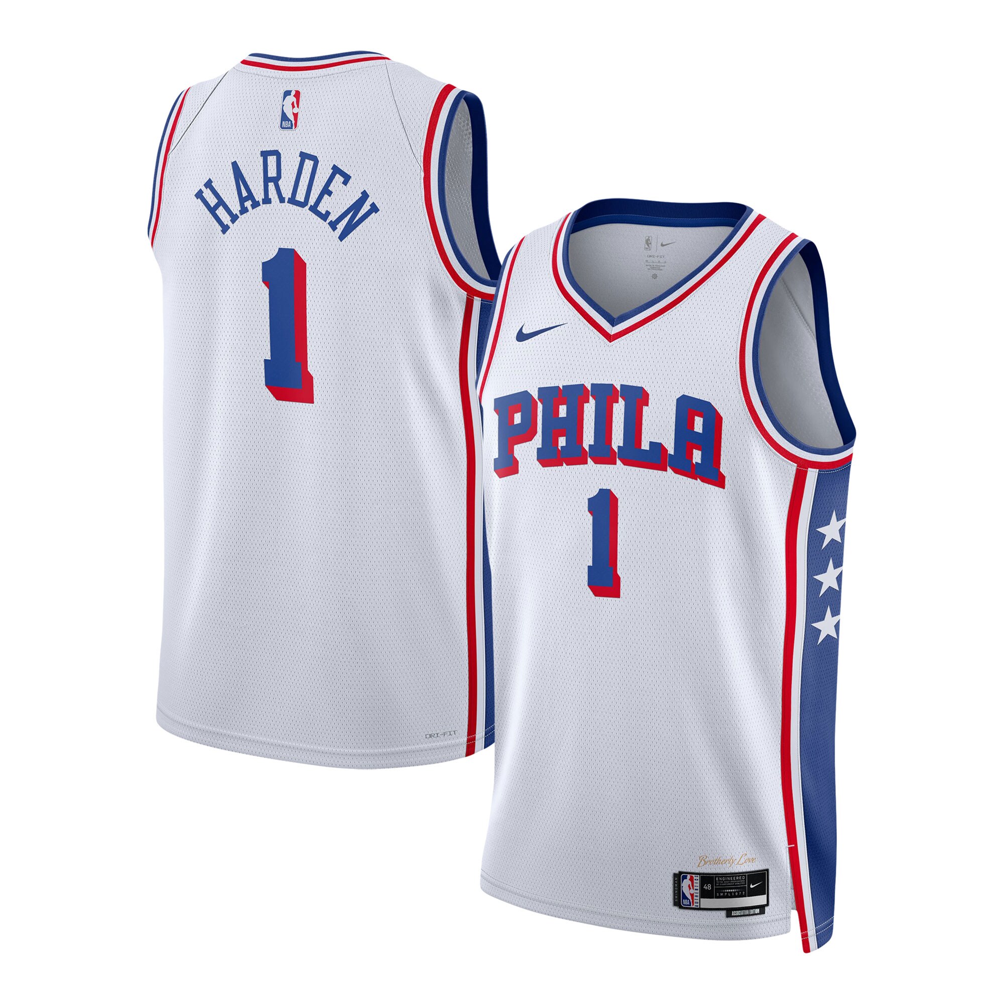 James Harden Philadelphia 76ers Unisex Swingman Jersey - Association Edition - White cheap jerseys for sale - CheapJerseys.Shop