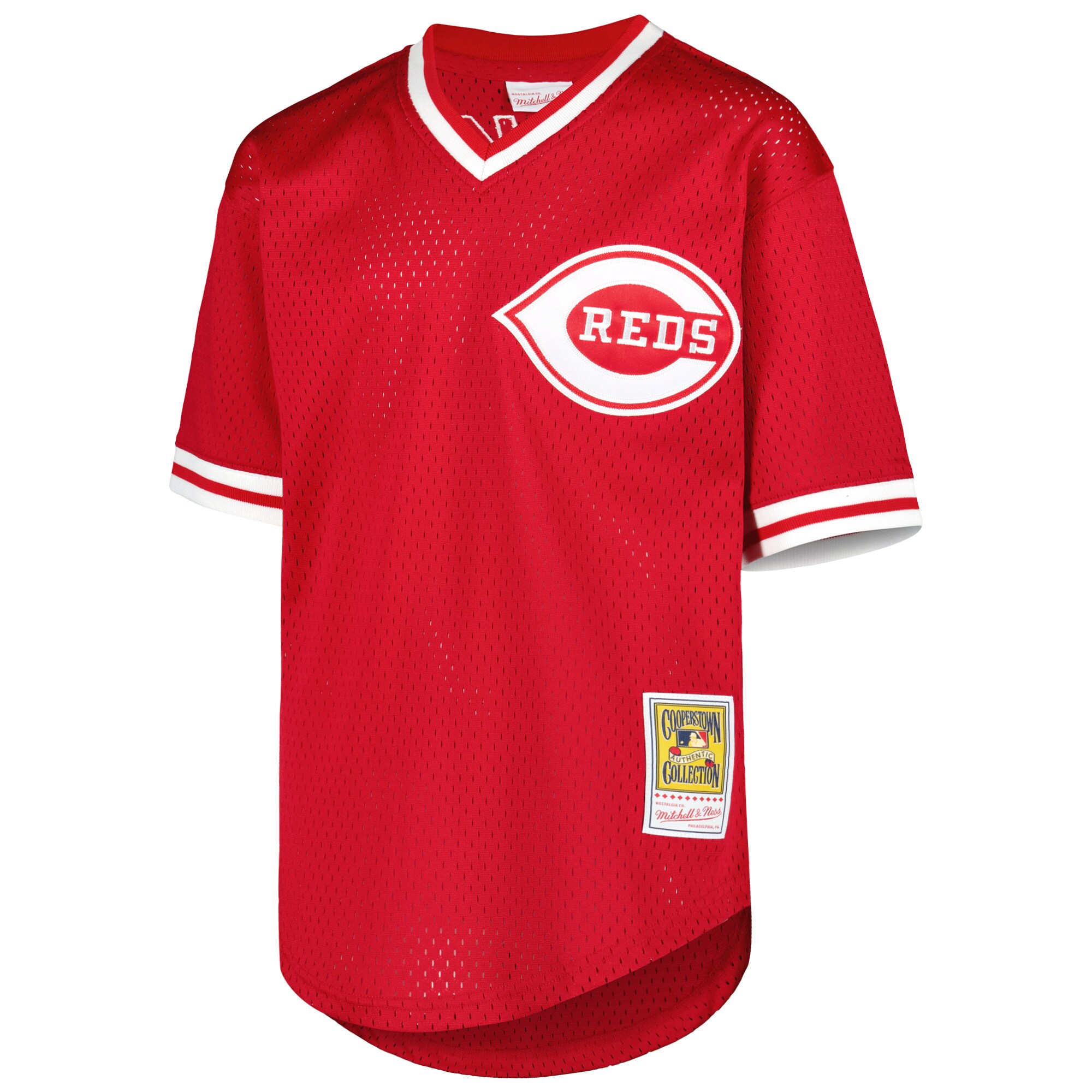 Barry Larkin Cincinnati Reds Mitchell & Ness Youth Cooperstown Collection Mesh Batting Practice Jersey - Red cheap jerseys for sale - CheapJerseys.Shop