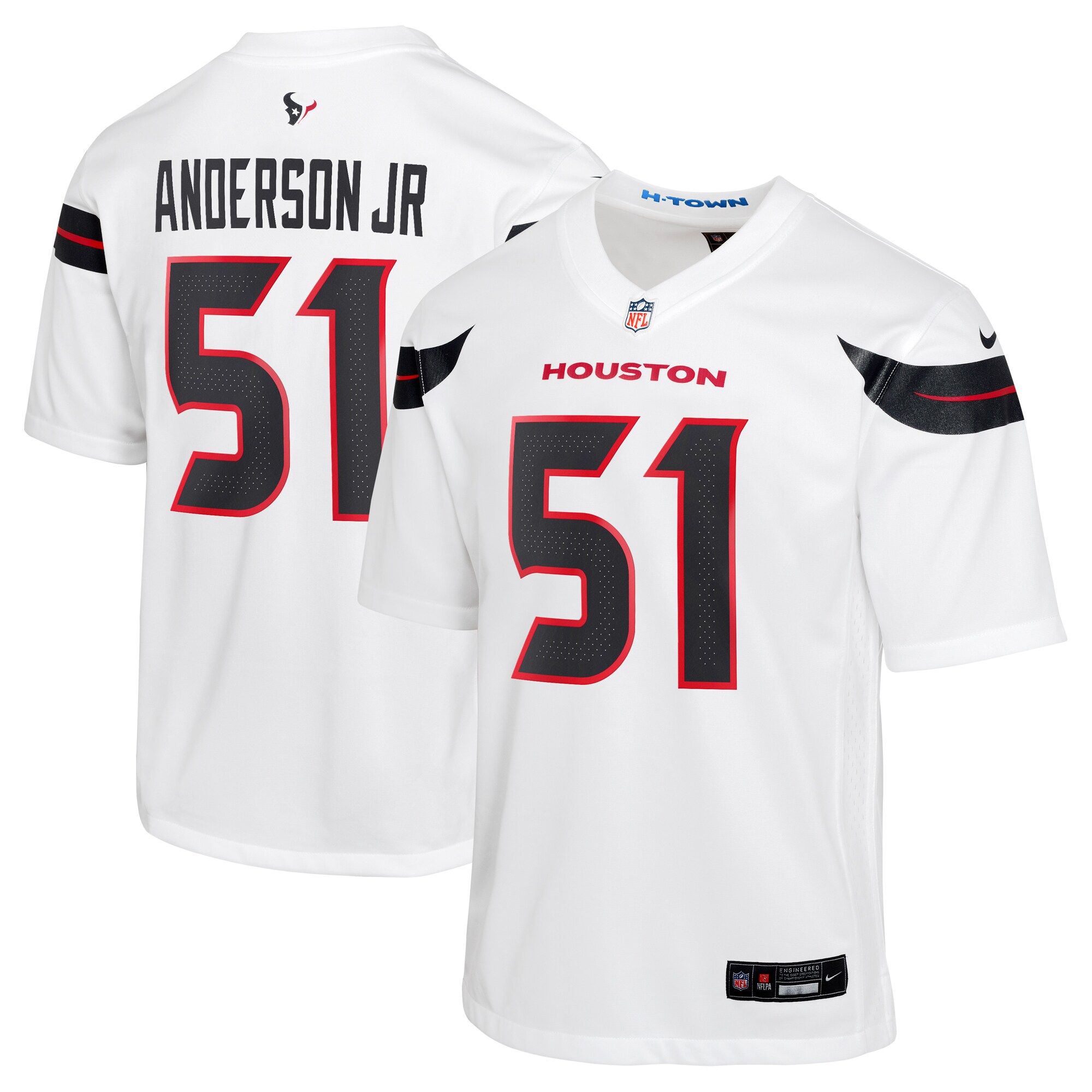 Will Anderson Jr. Houston Texans Youth Game Jersey - White cheap jerseys for sale - CheapJerseys.Shop