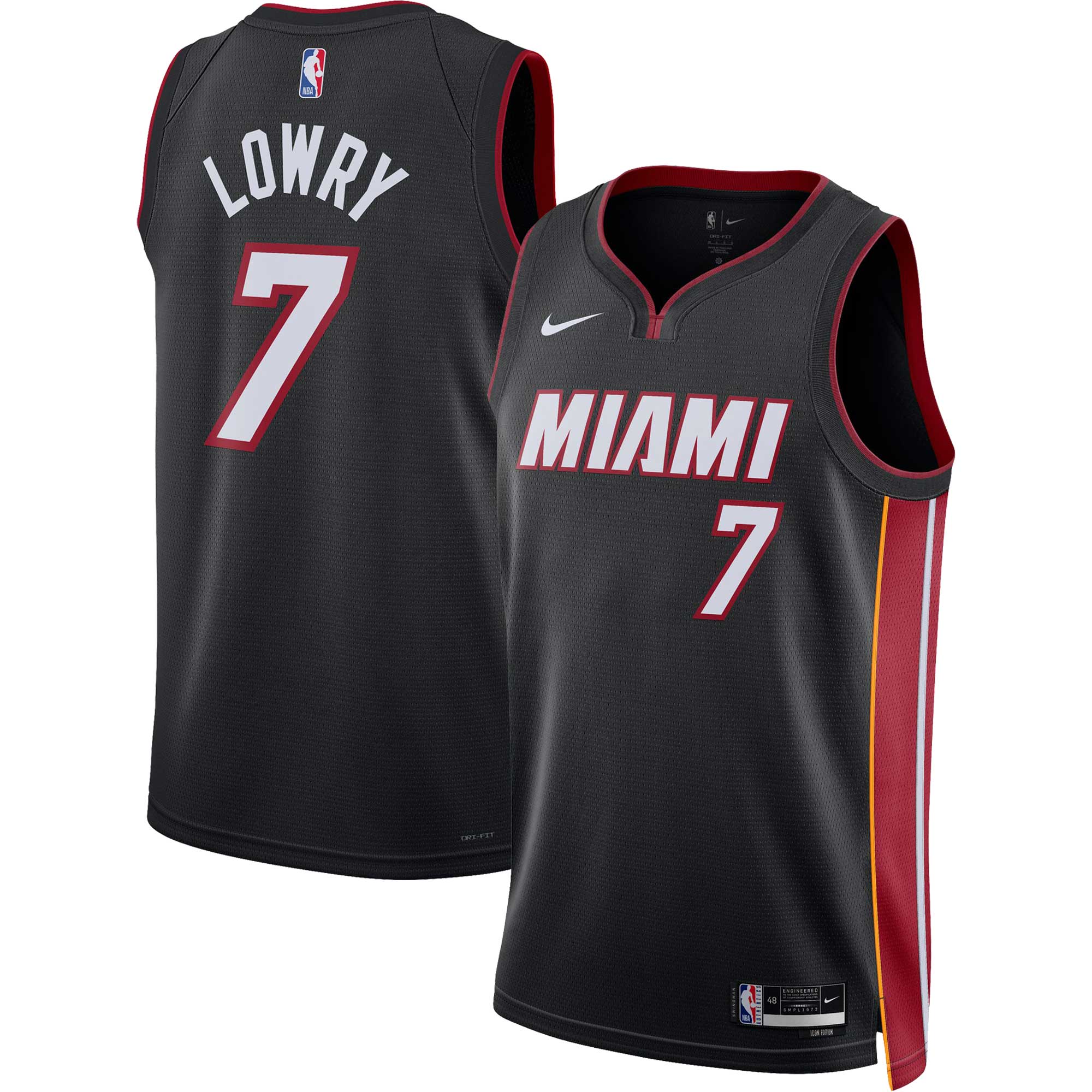 Kyle Lowry Miami Heat Unisex Swingman Jersey - Icon Edition - Black cheap jerseys for sale - CheapJerseys.Shop