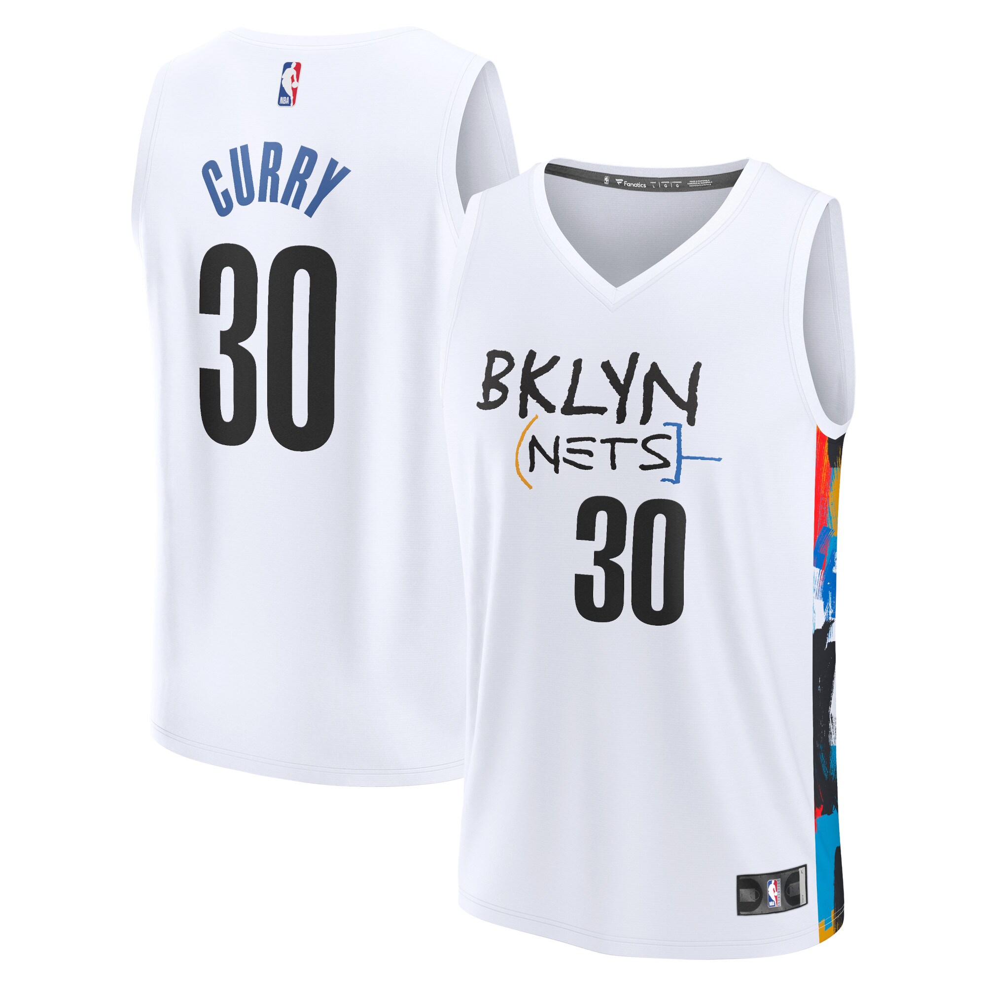 Seth Curry Brooklyn Nets Fanatics Fastbreak Jersey - City Edition - White cheap jerseys for sale - CheapJerseys.Shop