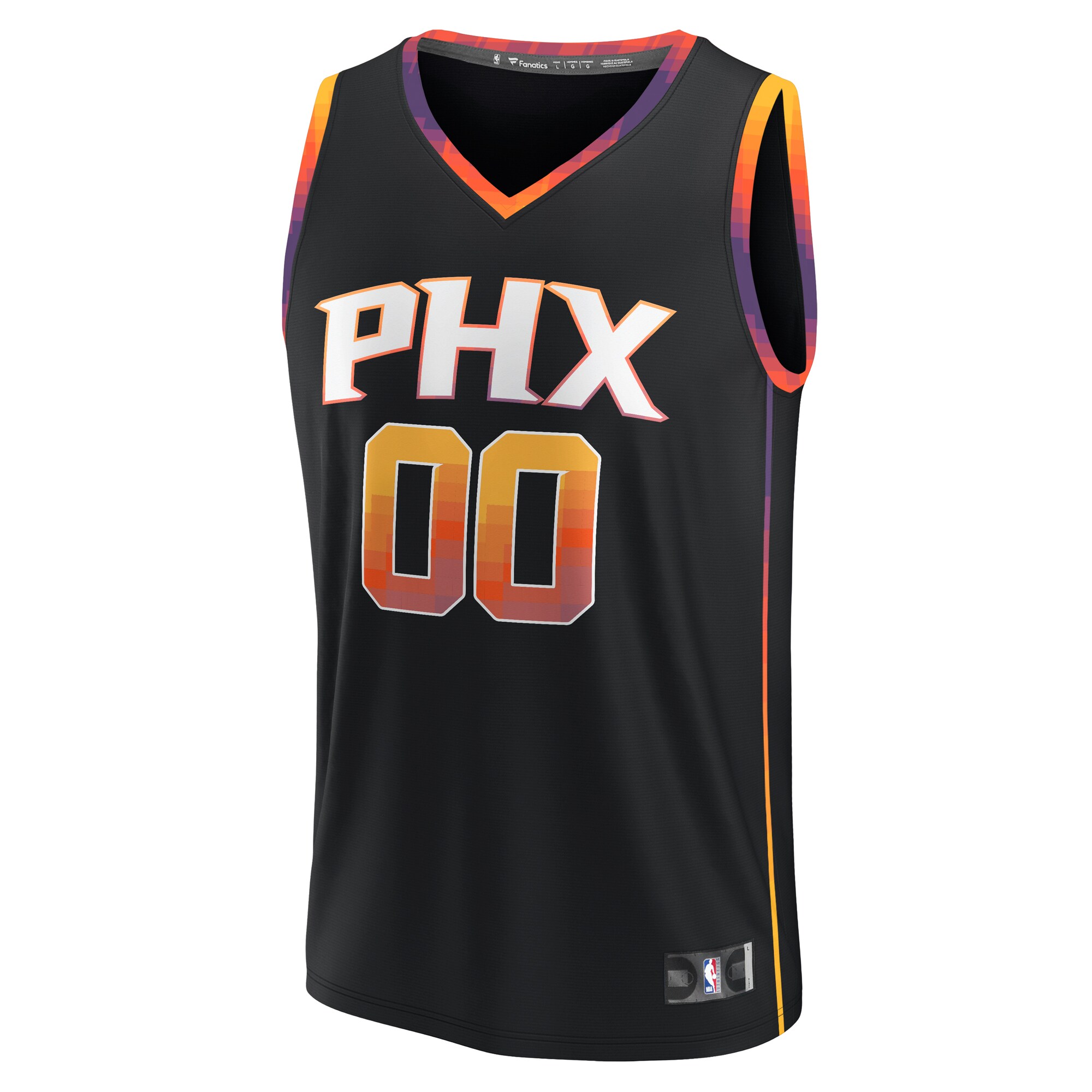 Phoenix Suns Fanatics Fast Break Custom Replica Jersey - Black - Statement Edition cheap jerseys for sale - CheapJerseys.Shop