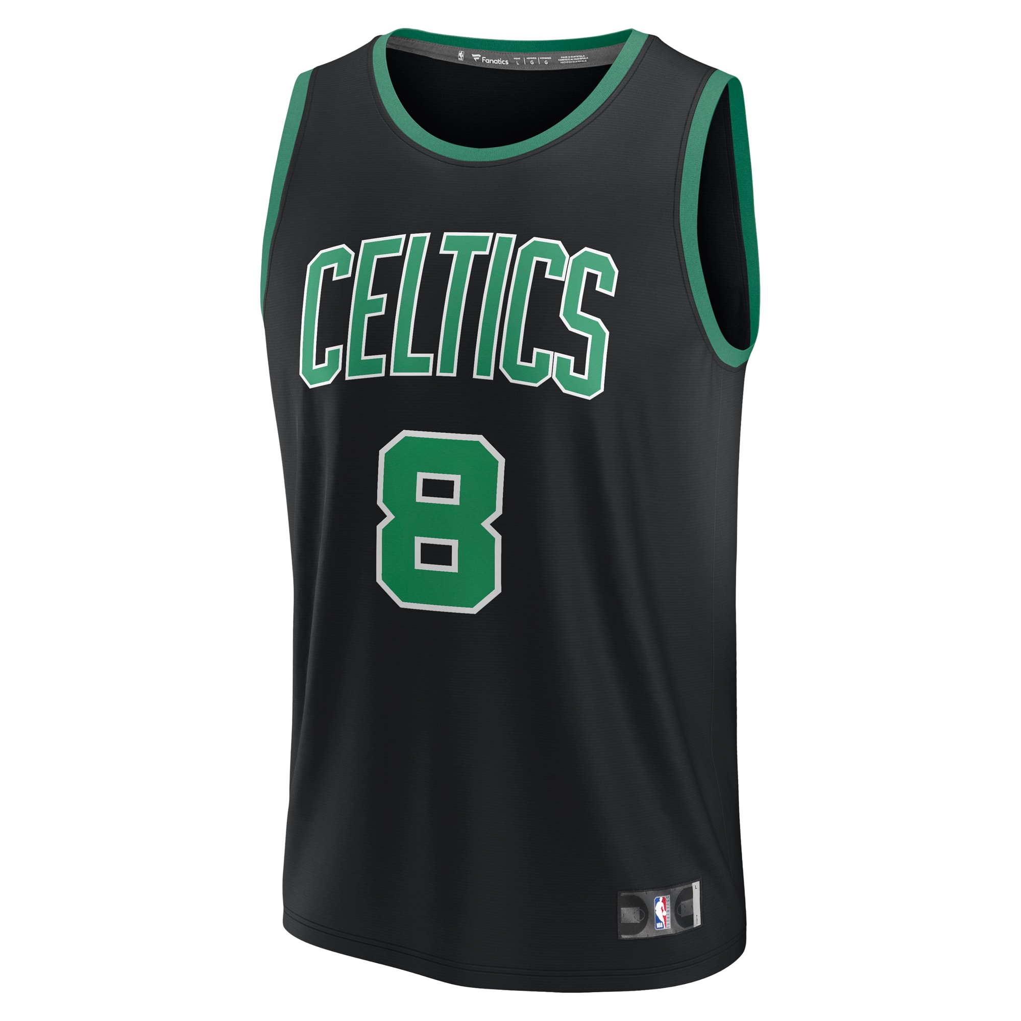 Kristaps Porzingis Boston Celtics Fanatics Fast Break Player Jersey - Statement Edition - Black cheap jerseys for sale - CheapJerseys.Shop