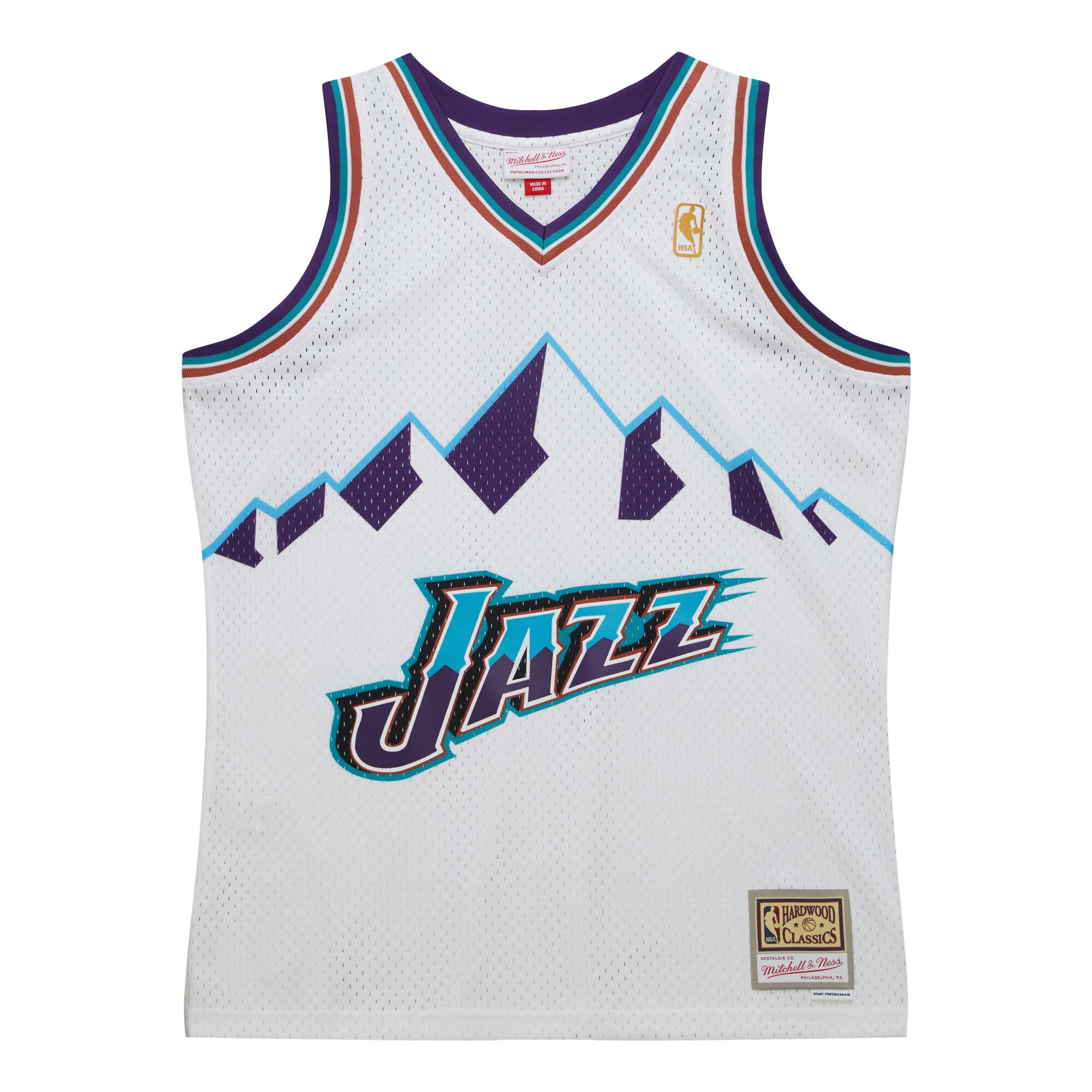 Utah Jazz Mitchell & Ness 1996-97 Hardwood Classics Swingman Jersey - White cheap jerseys for sale - CheapJerseys.Shop