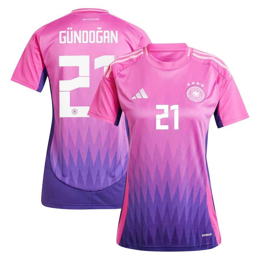 İlkay Gündoğan 21 Germany National Team 2024 Away Women Jersey - Pink cheap jerseys for sale - CheapJerseys.Shop