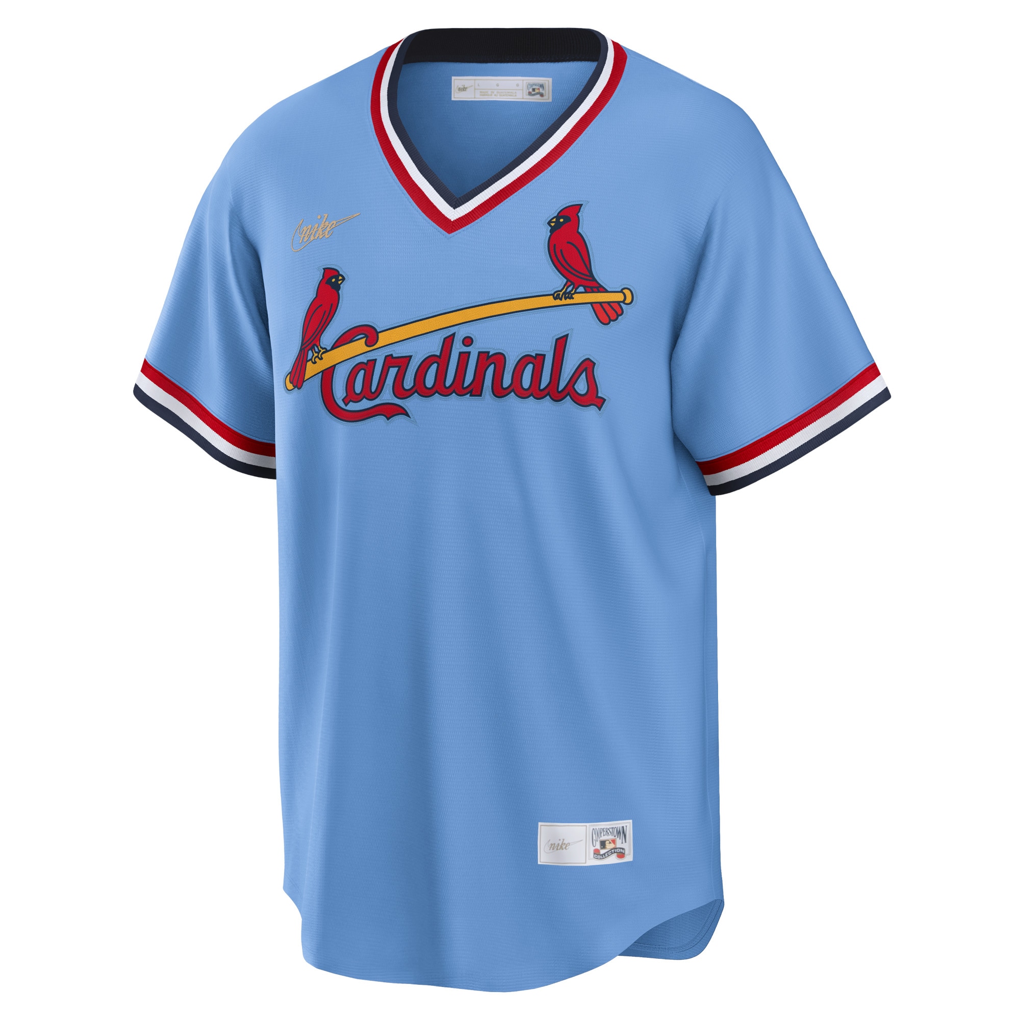Ozzie Smith St. Louis Cardinals Road Cooperstown Collection Player Jersey - Light Blue cheap jerseys for sale - CheapJerseys.Shop