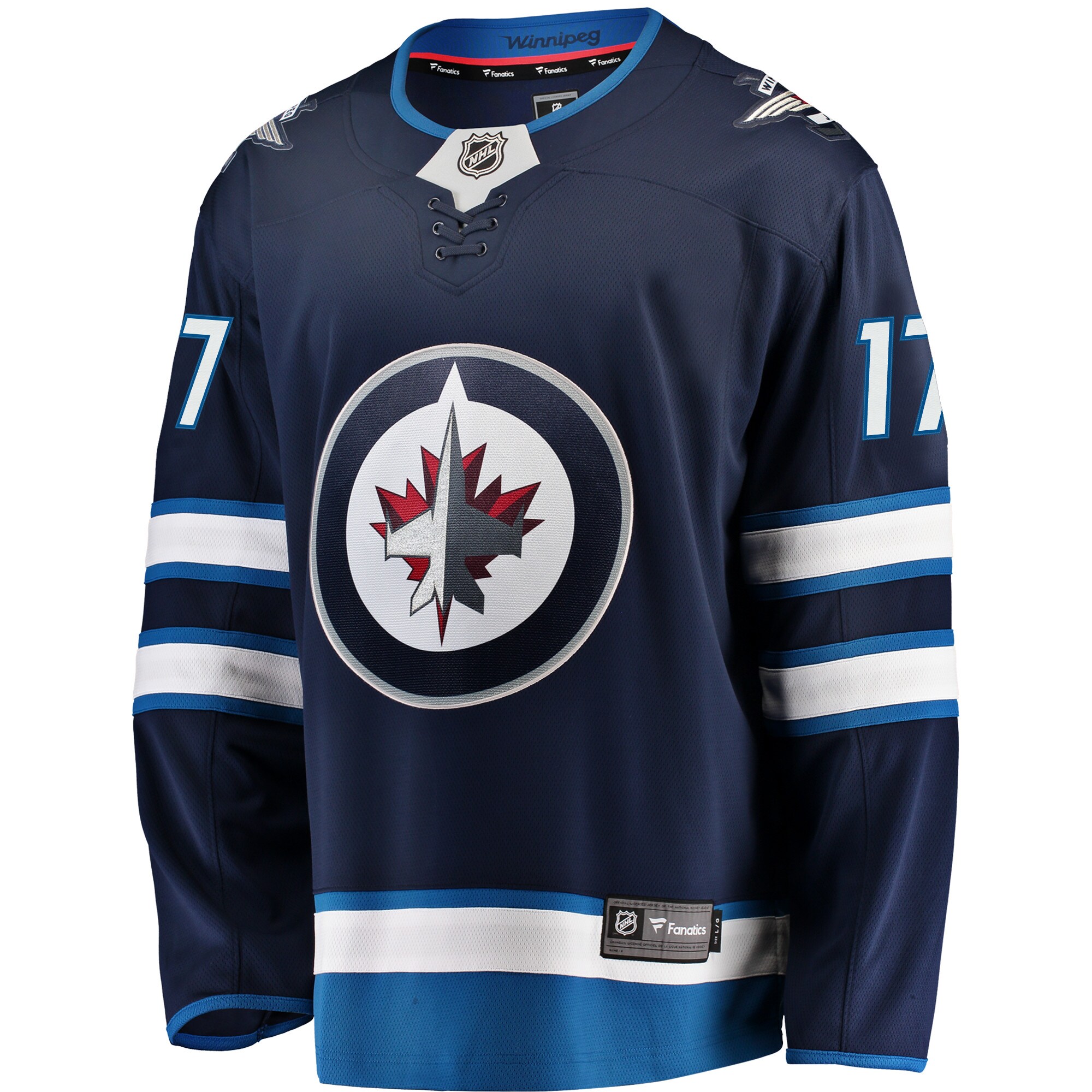 Adam Lowry Winnipeg Jets Fanatics Breakaway Replica Jersey - Navy cheap jerseys for sale - CheapJerseys.Shop