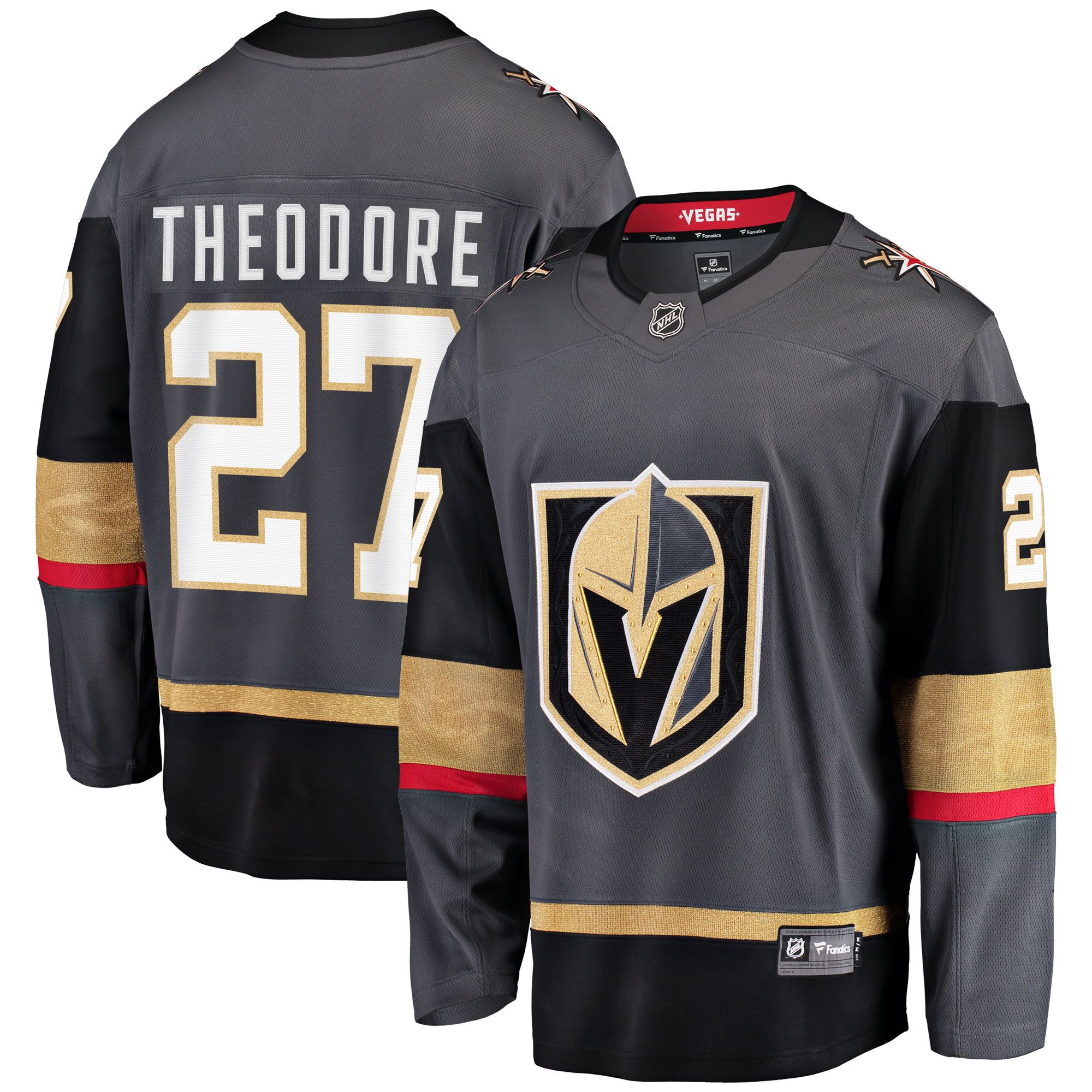 Shea Theodore Vegas Golden Knights Alternate Breakaway Player Jersey - Gray cheap jerseys for sale - CheapJerseys.Shop