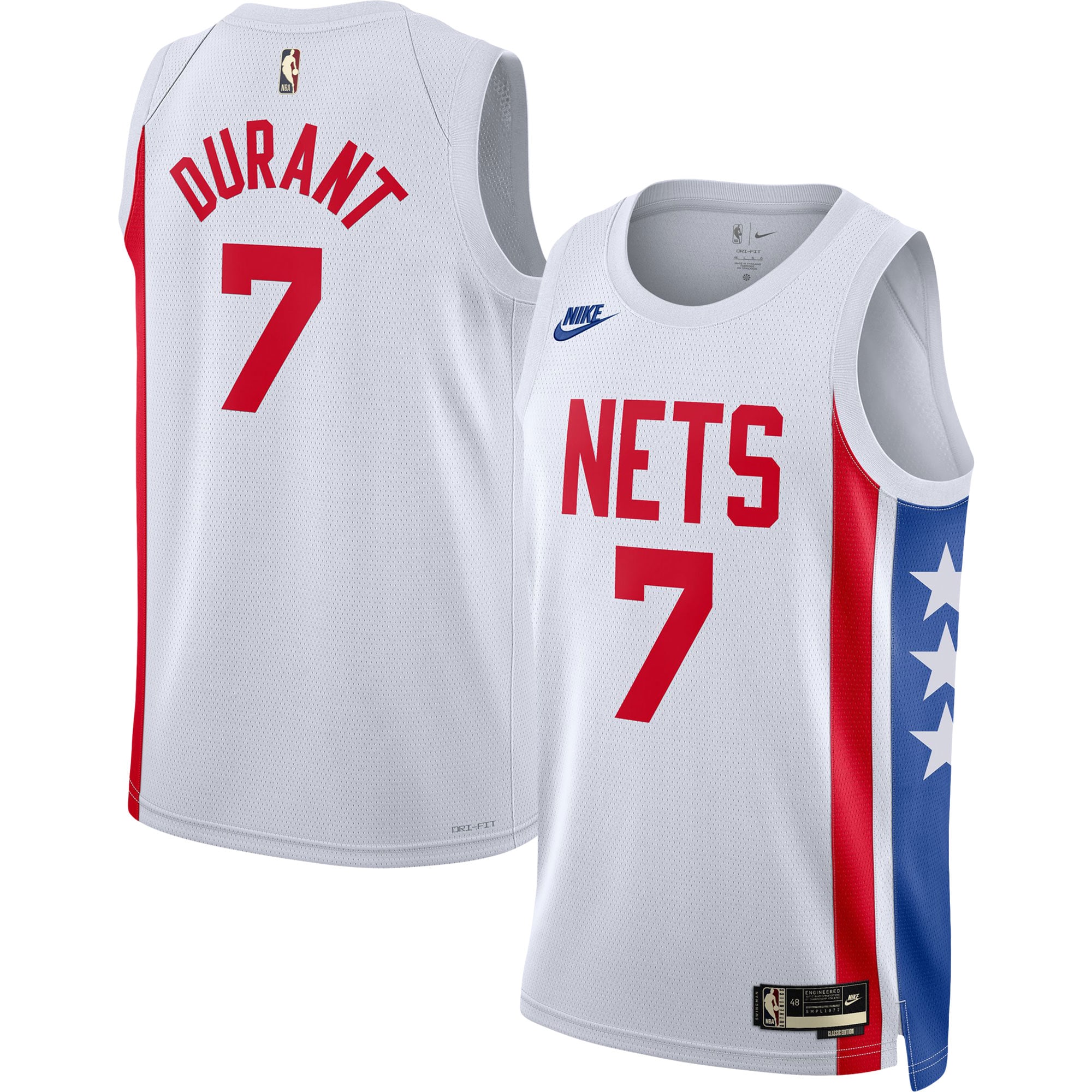 Kevin Durant Brooklyn Nets Swingman Jersey - Classic Edition - White cheap jerseys for sale - CheapJerseys.Shop