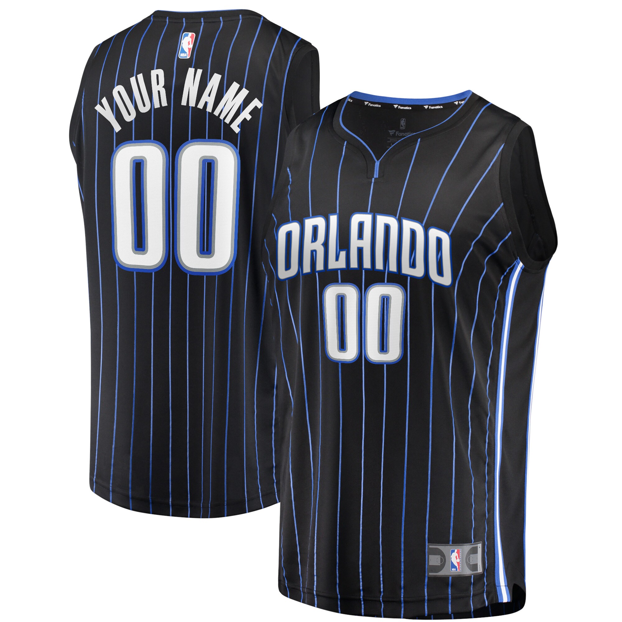Orlando Magic Fanatics Fast Break Custom Jersey - Black - Icon Edition cheap jerseys for sale - CheapJerseys.Shop