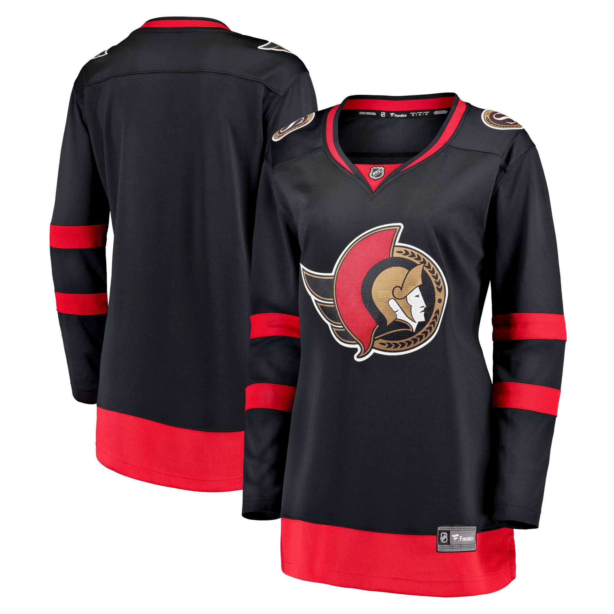 Ottawa Senators Fanatics Women's Home Breakaway Jersey - Black cheap jerseys for sale - CheapJerseys.Shop