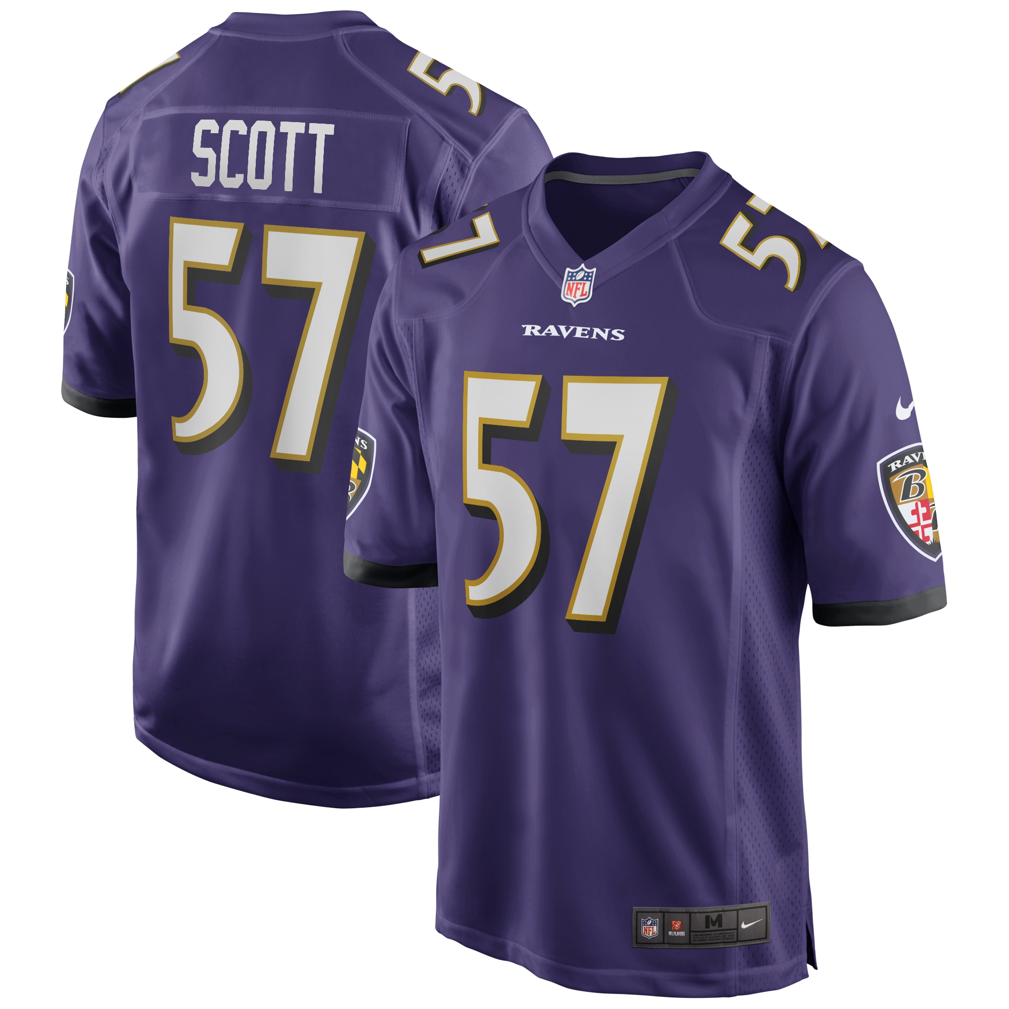 Bart Scott Baltimore Ravens Game Retired Player Jersey - Purple cheap jerseys for sale - CheapJerseys.Shop