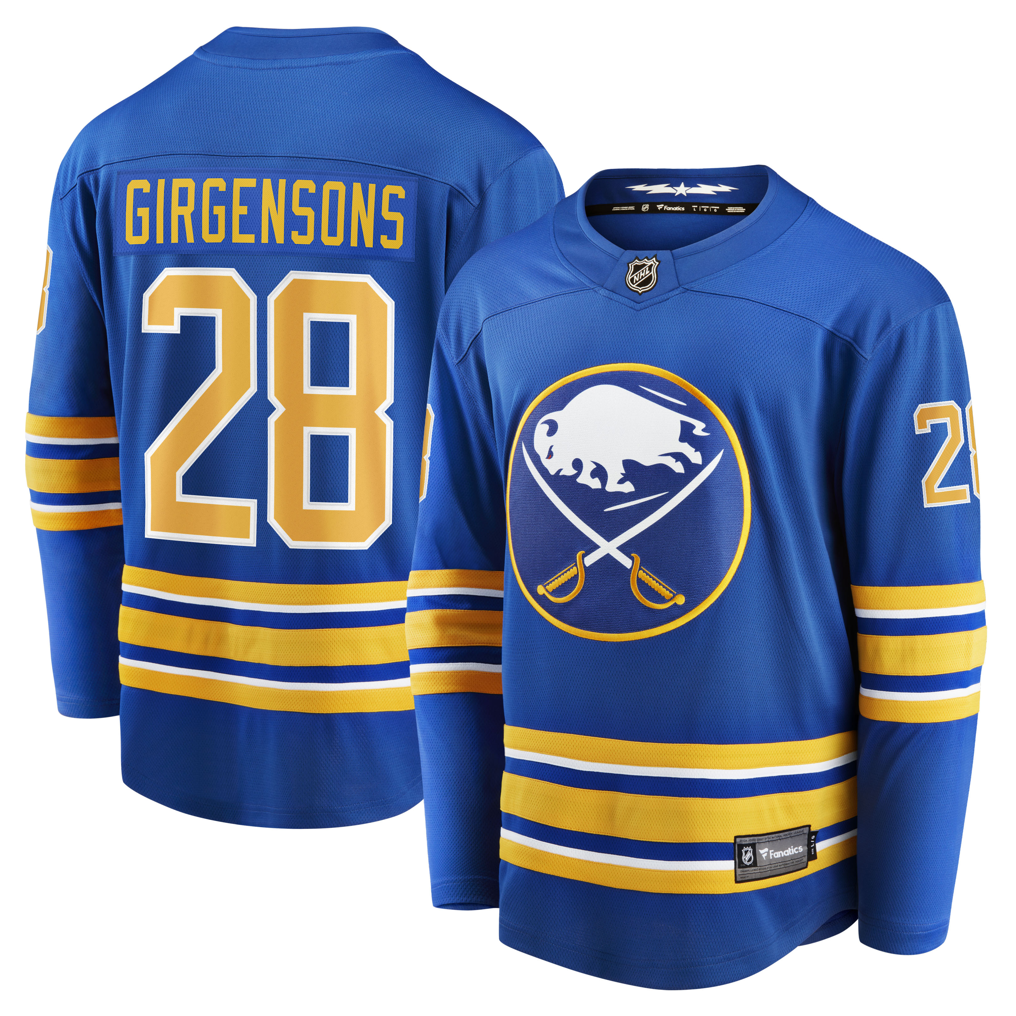 Zemgus Girgensons Buffalo Sabres Fanatics Home Breakaway Player Jersey - Royal cheap jerseys for sale - CheapJerseys.Shop
