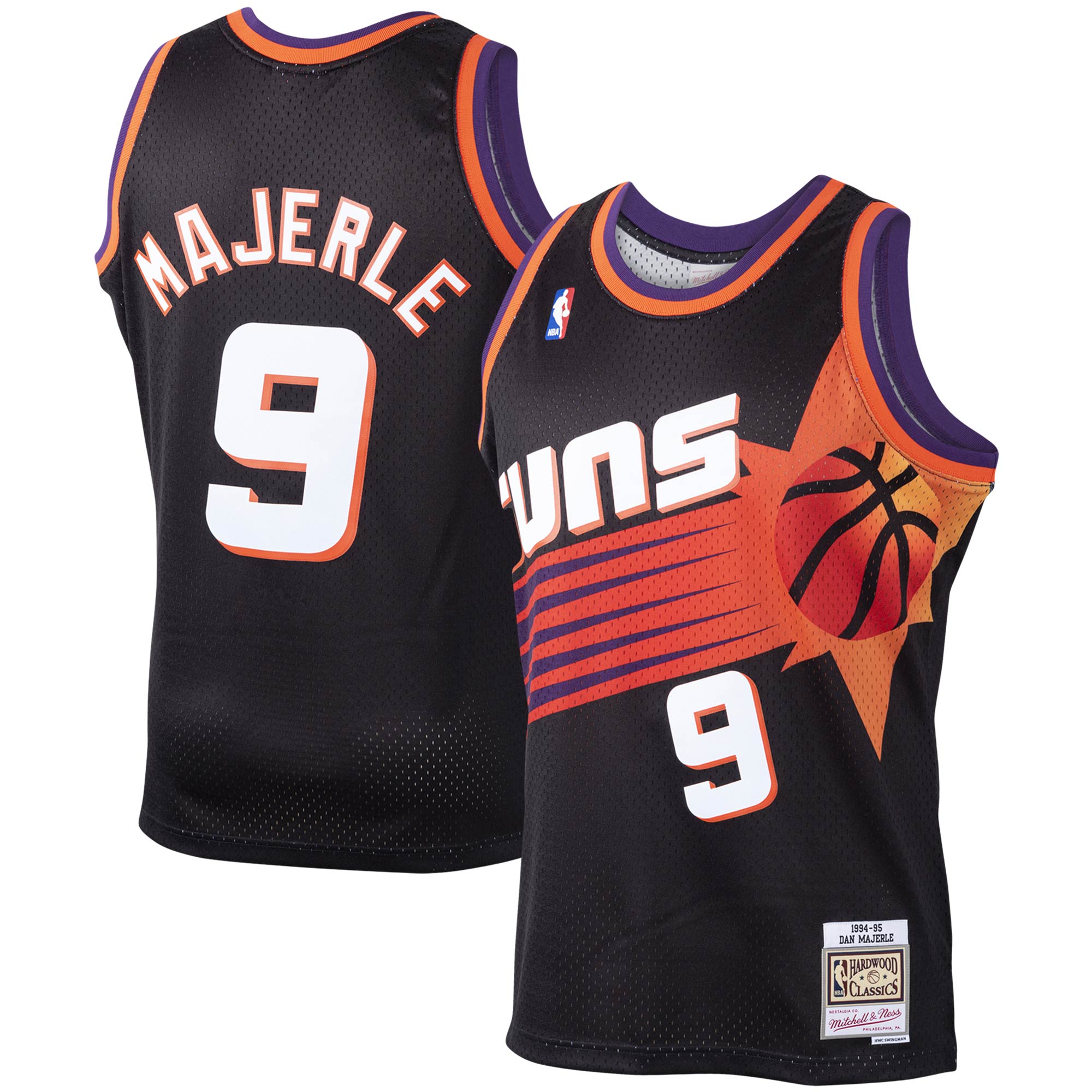 Dan Majerle Phoenix Suns Mitchell & Ness 1994\/95 Hardwood Classics Swingman Jersey - Black cheap jerseys for sale - CheapJerseys.Shop