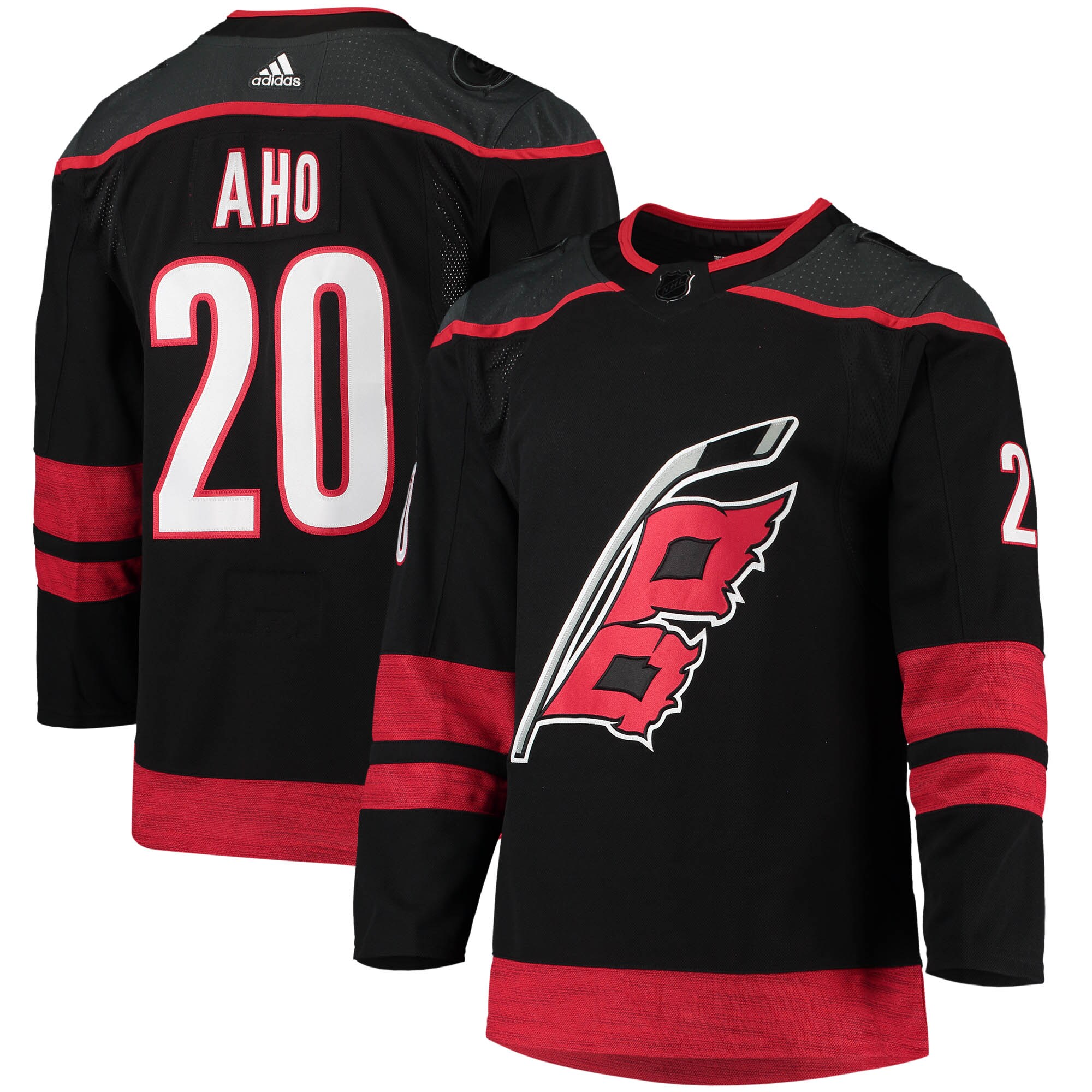 Sebastian Aho Carolina Hurricanes Home Primegreen Authentic Player Jersey - Black cheap jerseys for sale - CheapJerseys.Shop
