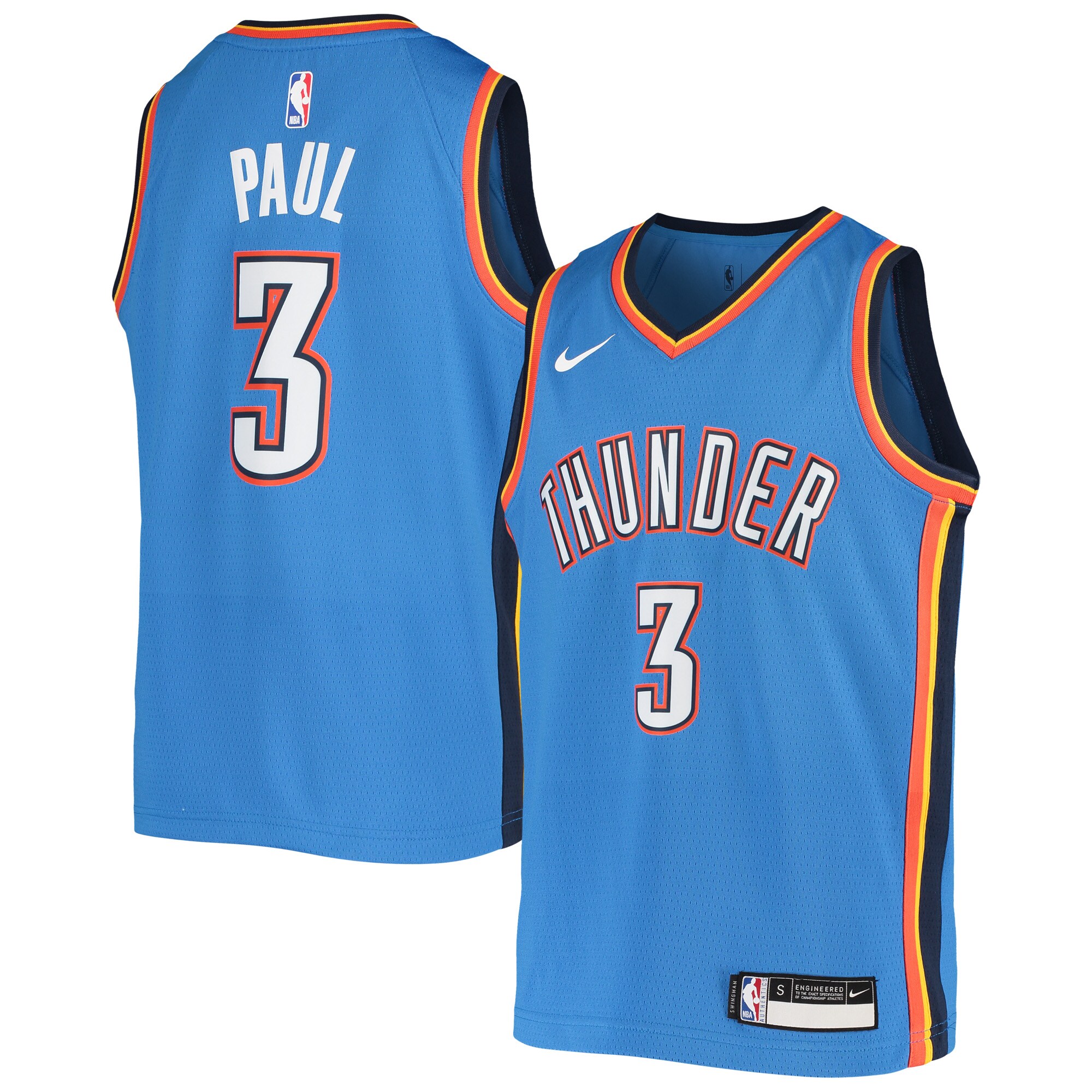 Chris Paul Oklahoma City Thunder Youth Team Swingman Jersey - Blue cheap jerseys for sale - CheapJerseys.Shop