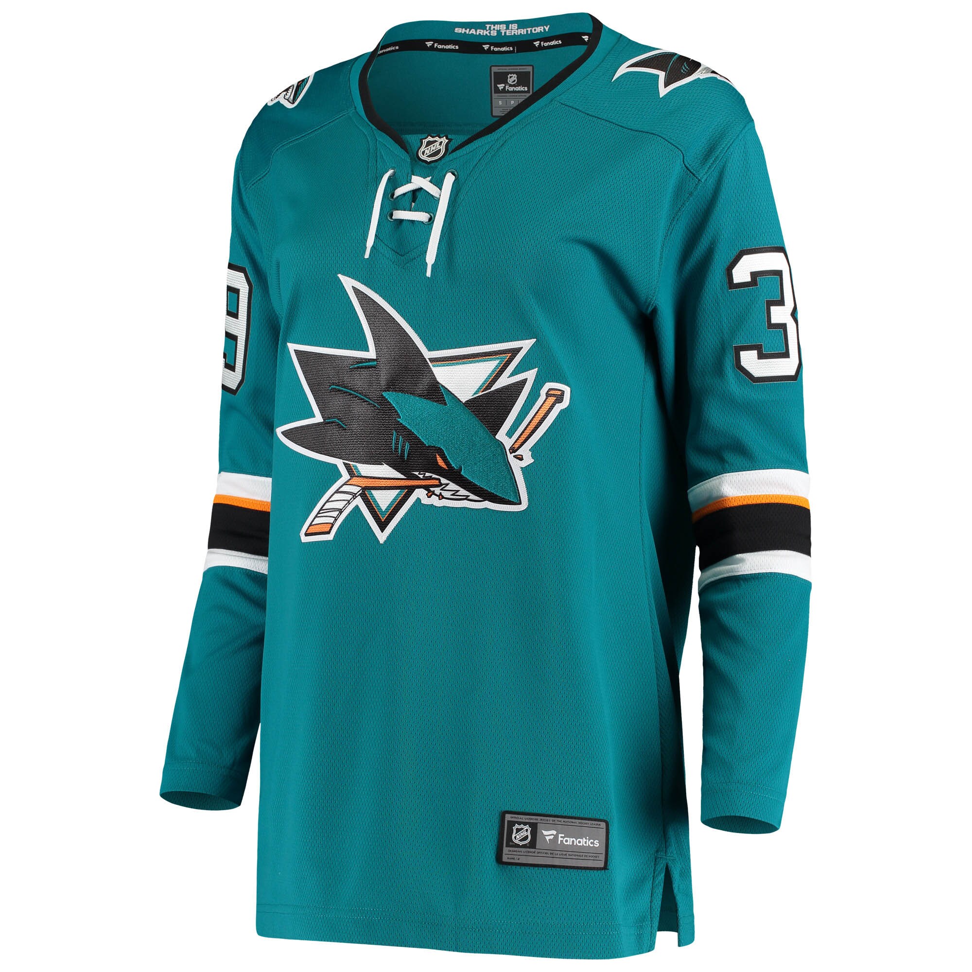 Logan Couture San Jose Sharks Fanatics Women's Breakaway Home Player Jersey - Teal cheap jerseys for sale - CheapJerseys.Shop