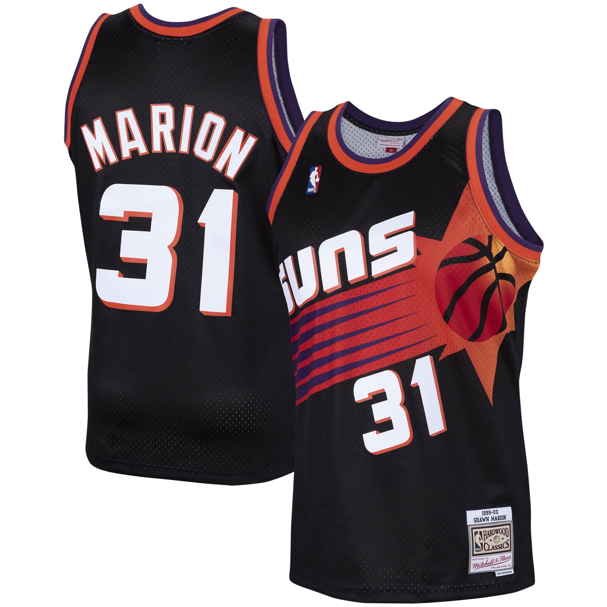 Shawn Marion Phoenix Suns Mitchell & Ness 1999\/00 Hardwood Classics Swingman Jersey - Black cheap jerseys for sale - CheapJerseys.Shop