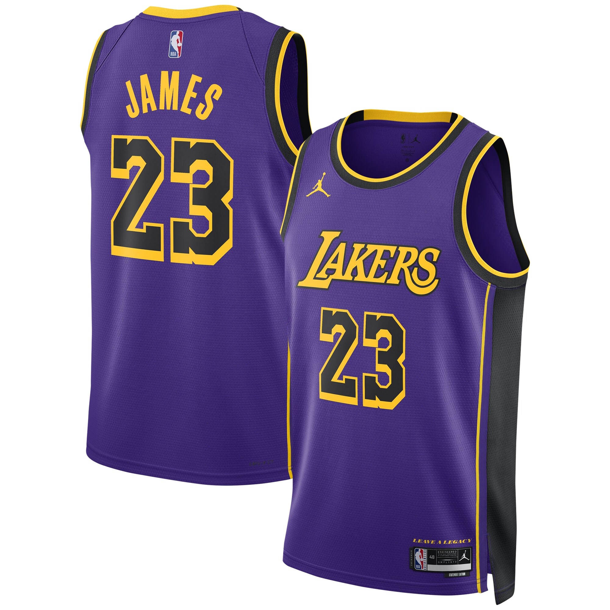 LeBron James Los Angeles Lakers Jordan Brand Unisex Swingman Jersey - Statement Edition - Purple cheap jerseys for sale - CheapJerseys.Shop