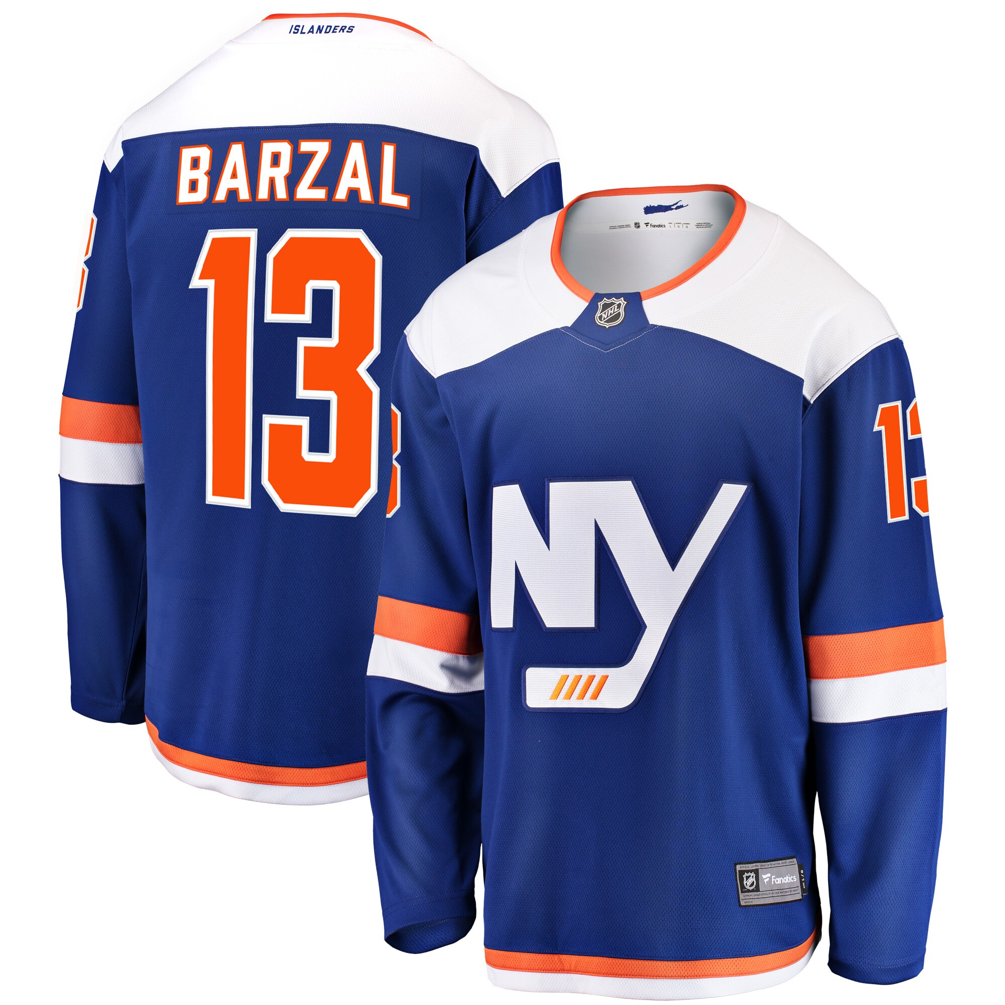 Mathew Barzal New York Islanders Fanatics Alternate Breakaway Jersey - Blue cheap jerseys for sale - CheapJerseys.Shop