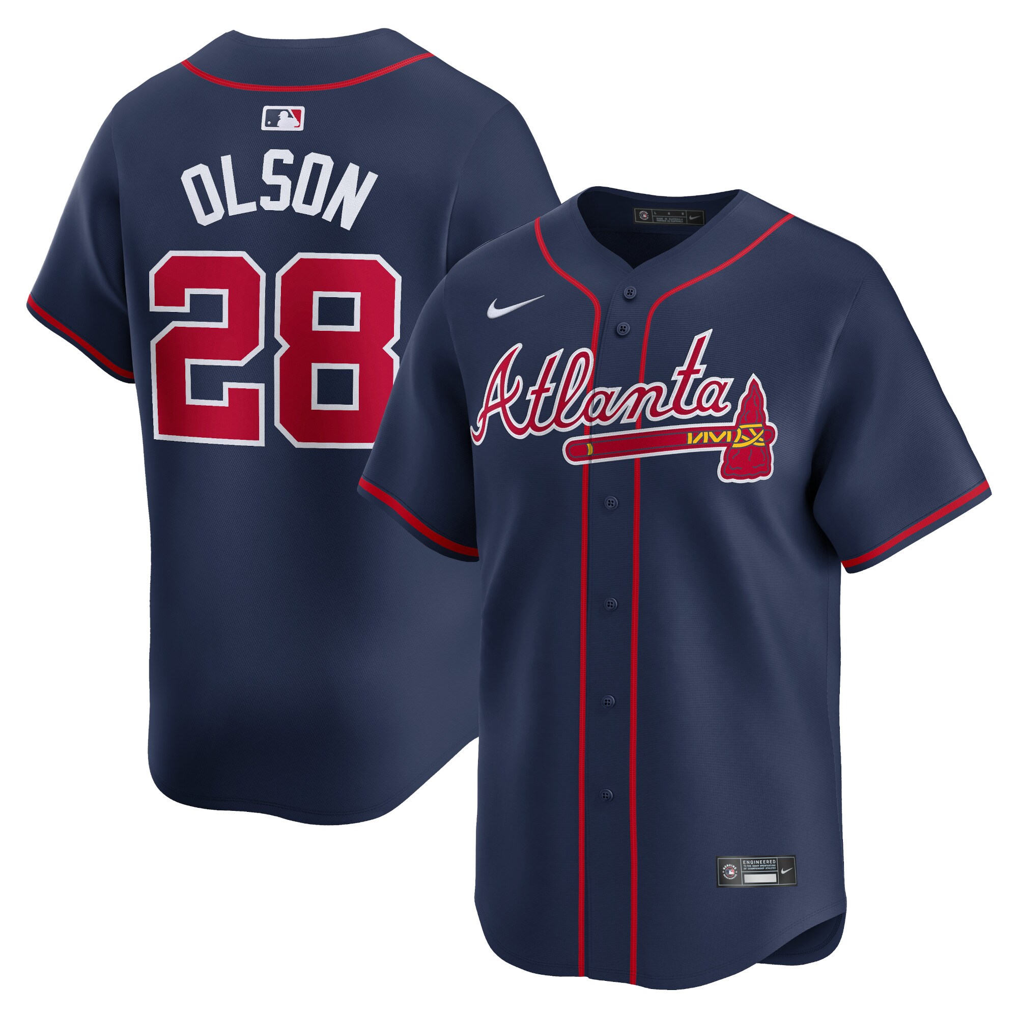 Matt Olson Atlanta Braves Alternate Limited Player Jersey\u00c2\u00a0\u00e2\u20ac\u201c Navy cheap jerseys for sale - CheapJerseys.Shop