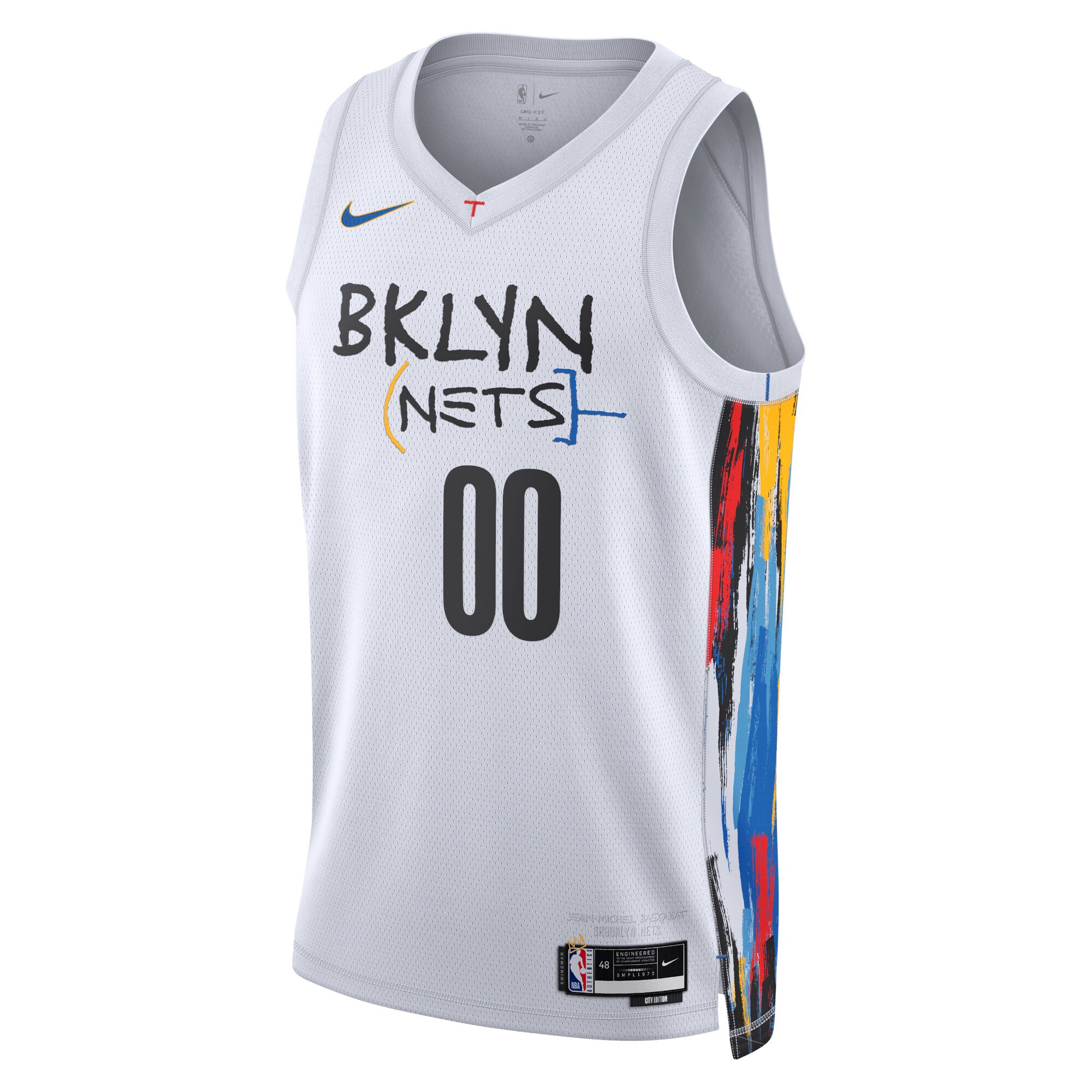 Brooklyn Nets Unisex 2022\/23 Swingman Custom Jersey - City Edition - White cheap jerseys for sale - CheapJerseys.Shop