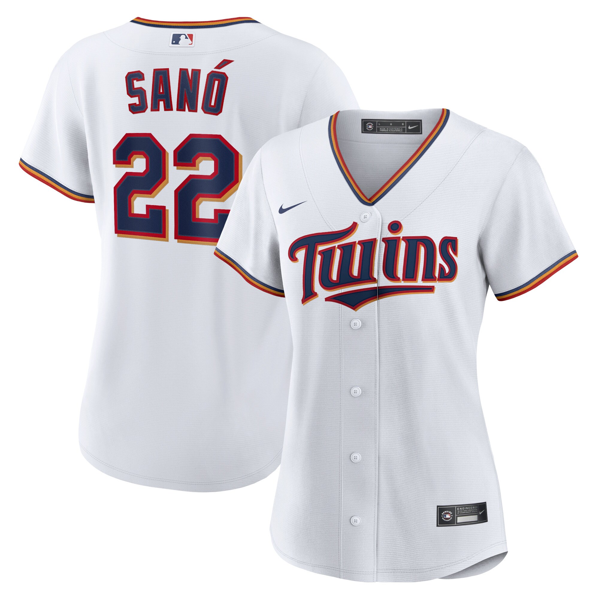 Miguel Sano Minnesota Twins Women's Home Replica Player Jersey - White cheap jerseys for sale - CheapJerseys.Shop