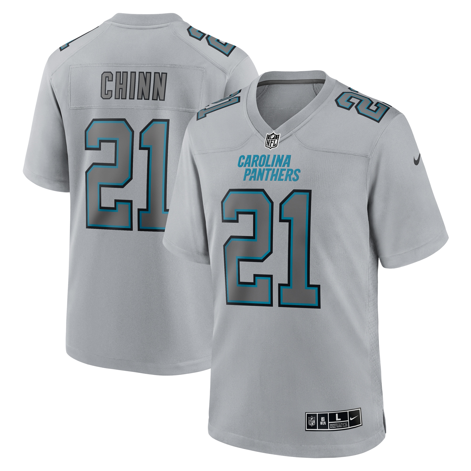 Jeremy Chinn Carolina Panthers Atmosphere Fashion Game Jersey - Gray cheap jerseys for sale - CheapJerseys.Shop