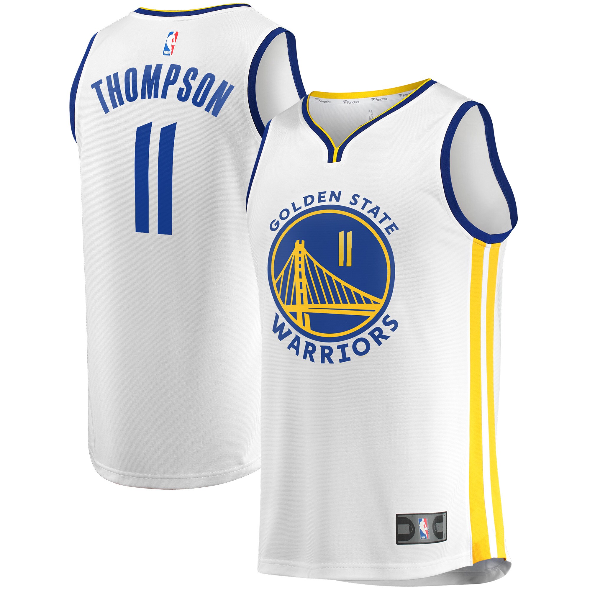 Klay Thompson Golden State Warriors Fanatics 2022\/23 Fast Break Replica Player Jersey - Association Edition - White cheap jerseys for sale - CheapJerseys.Shop