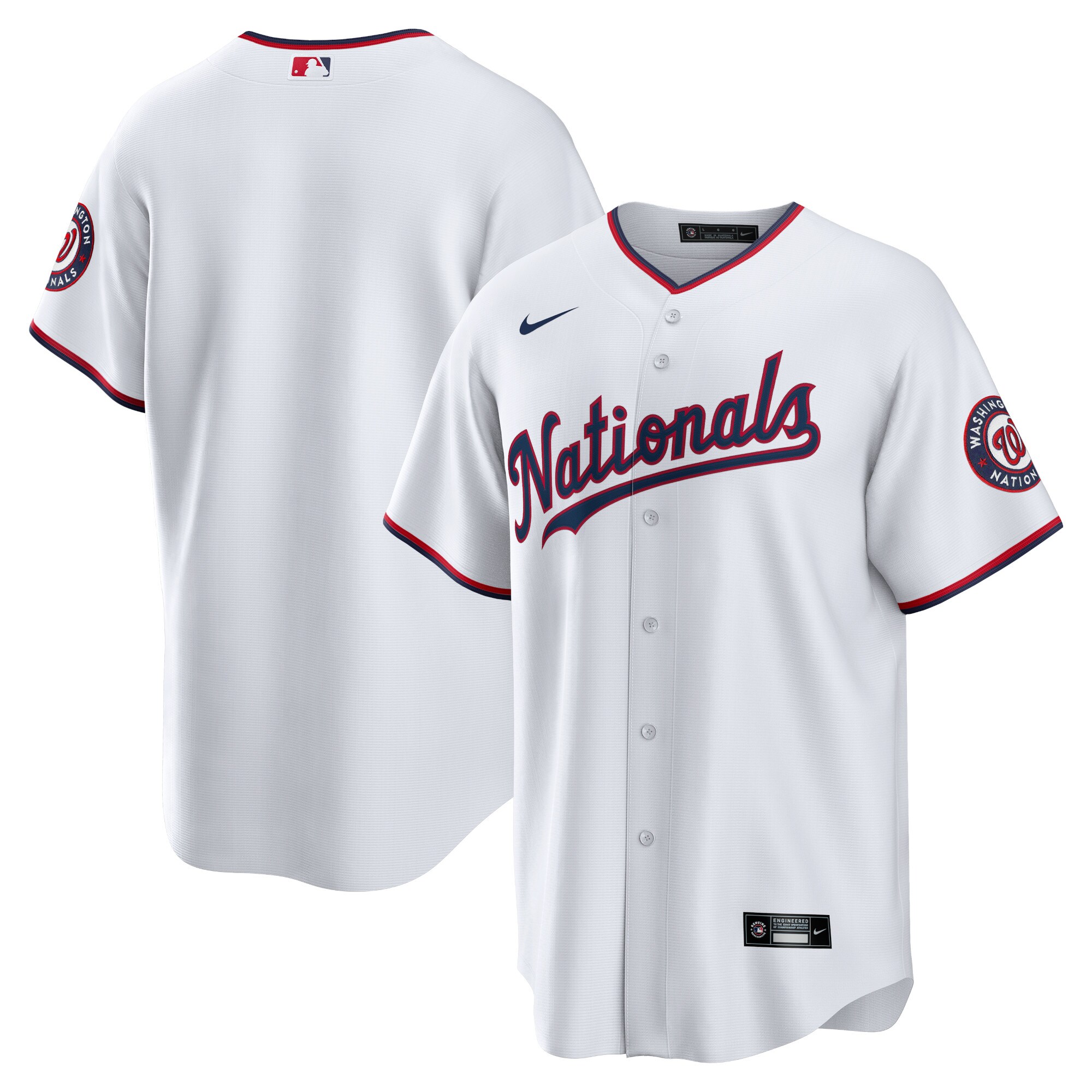 Washington Nationals Home Blank Replica Jersey - White cheap jerseys for sale - CheapJerseys.Shop