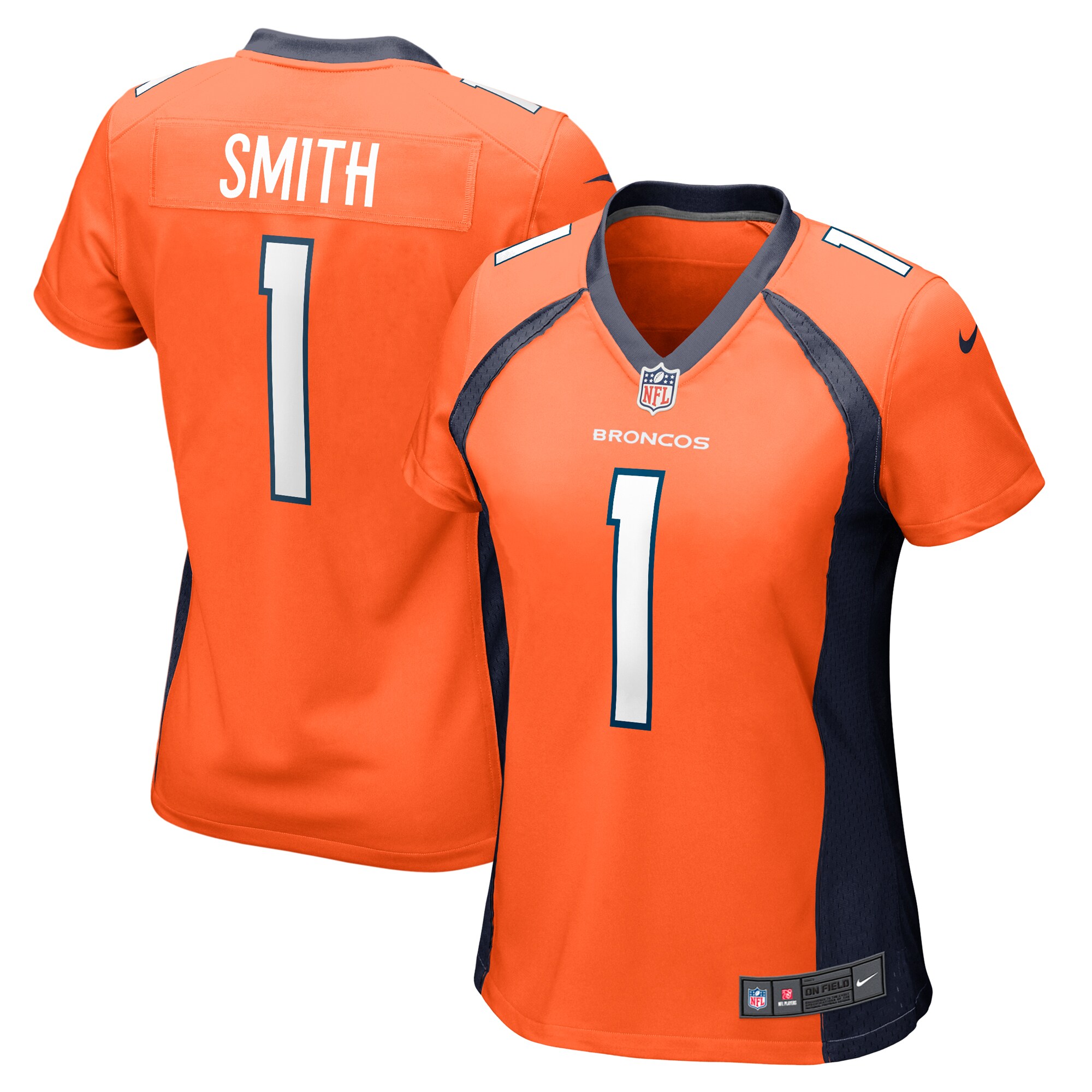 Tremon Smith Denver Broncos Women's Game Jersey - Orange cheap jerseys for sale - CheapJerseys.Shop