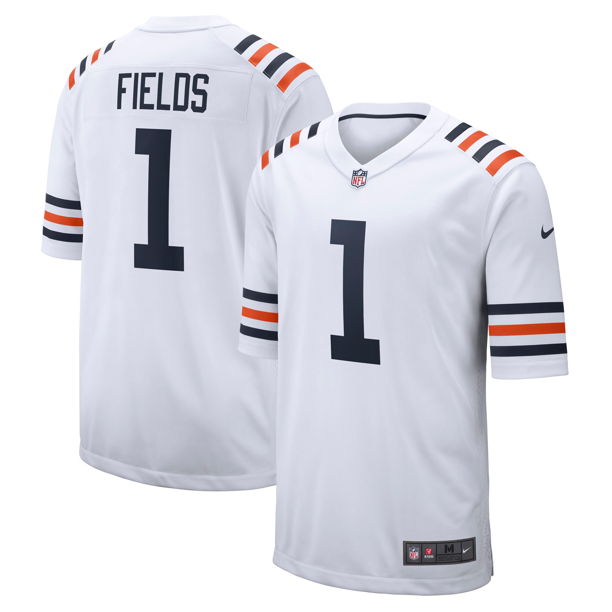 Justin Fields Chicago Bears 2021 Draft First Round Pick Alternate Classic Game Jersey - White cheap jerseys for sale - CheapJerseys.Shop