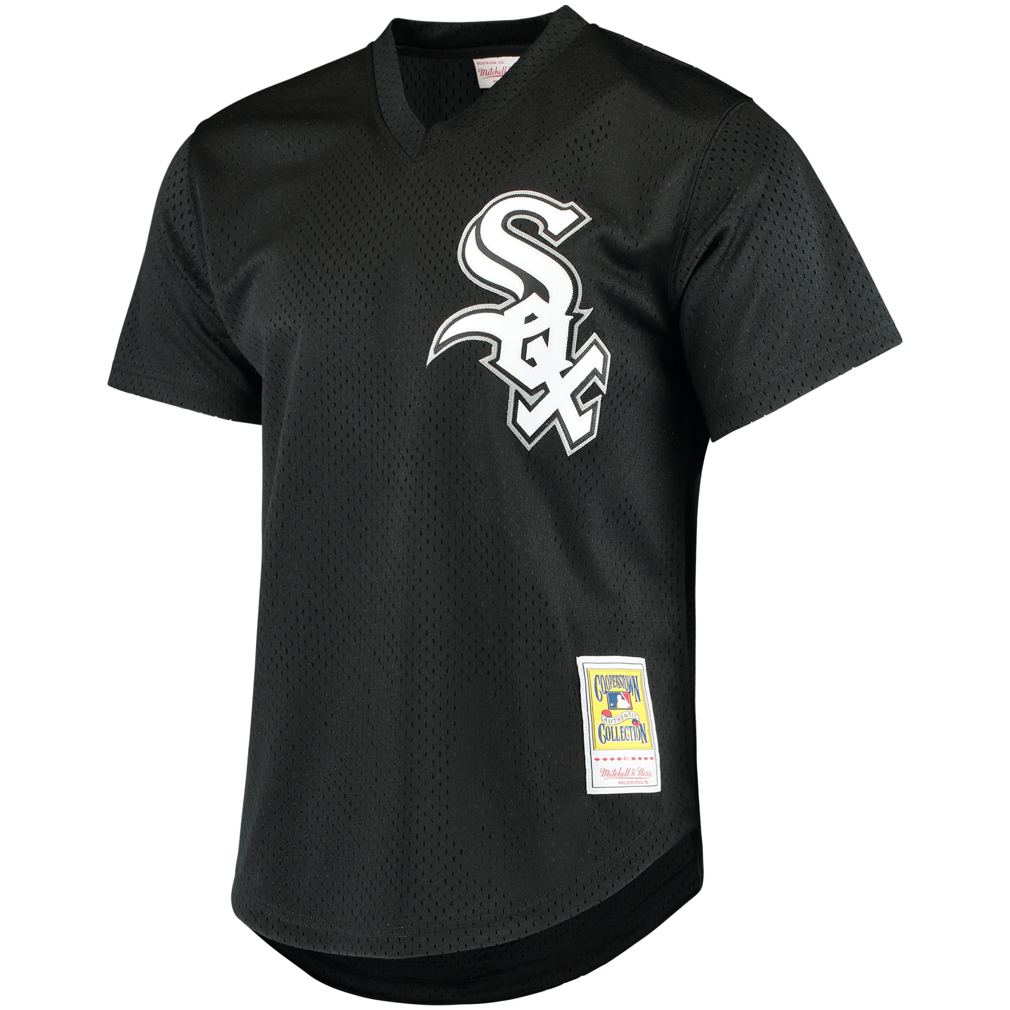 Frank Thomas Chicago White Sox Mitchell & Ness Cooperstown Mesh Batting Practice Jersey - Black cheap jerseys for sale - CheapJerseys.Shop