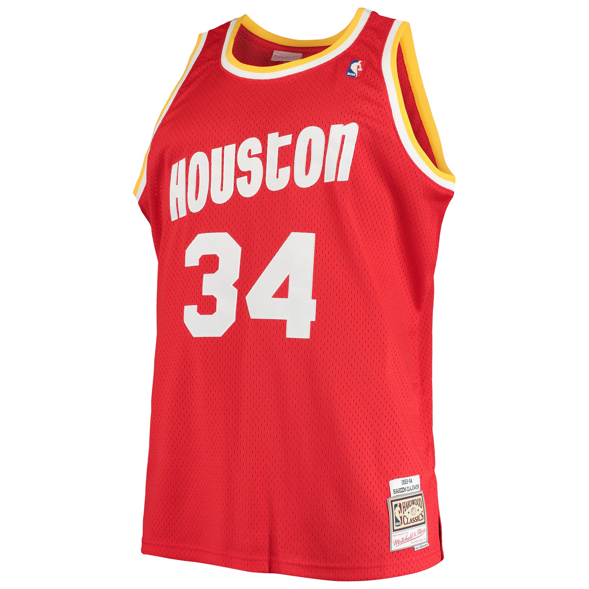 Hakeem Olajuwon Houston Rockets Mitchell & Ness 1993\/94 Big & Tall Hardwood Classics Swingman Jersey - Red cheap jerseys for sale - CheapJerseys.Shop