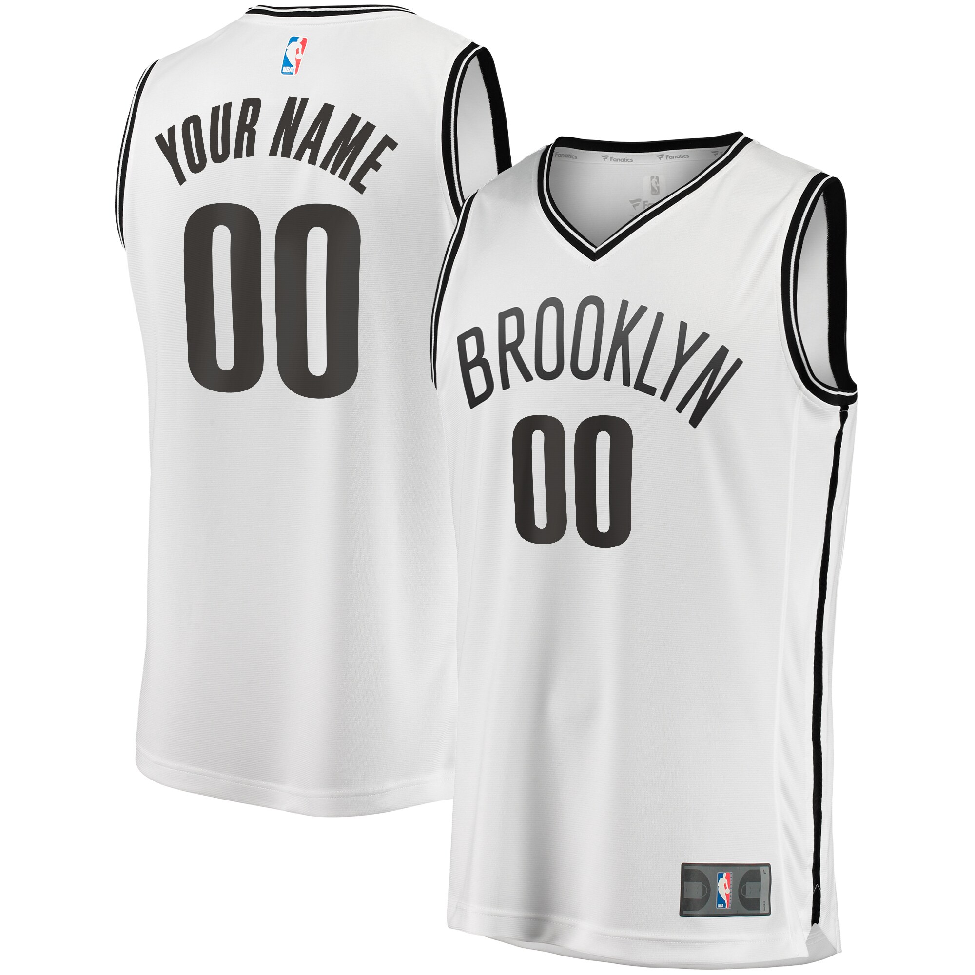 Brooklyn Nets Fanatics Youth Fast Break Replica Custom Jersey - Association Edition - White cheap jerseys for sale - CheapJerseys.Shop