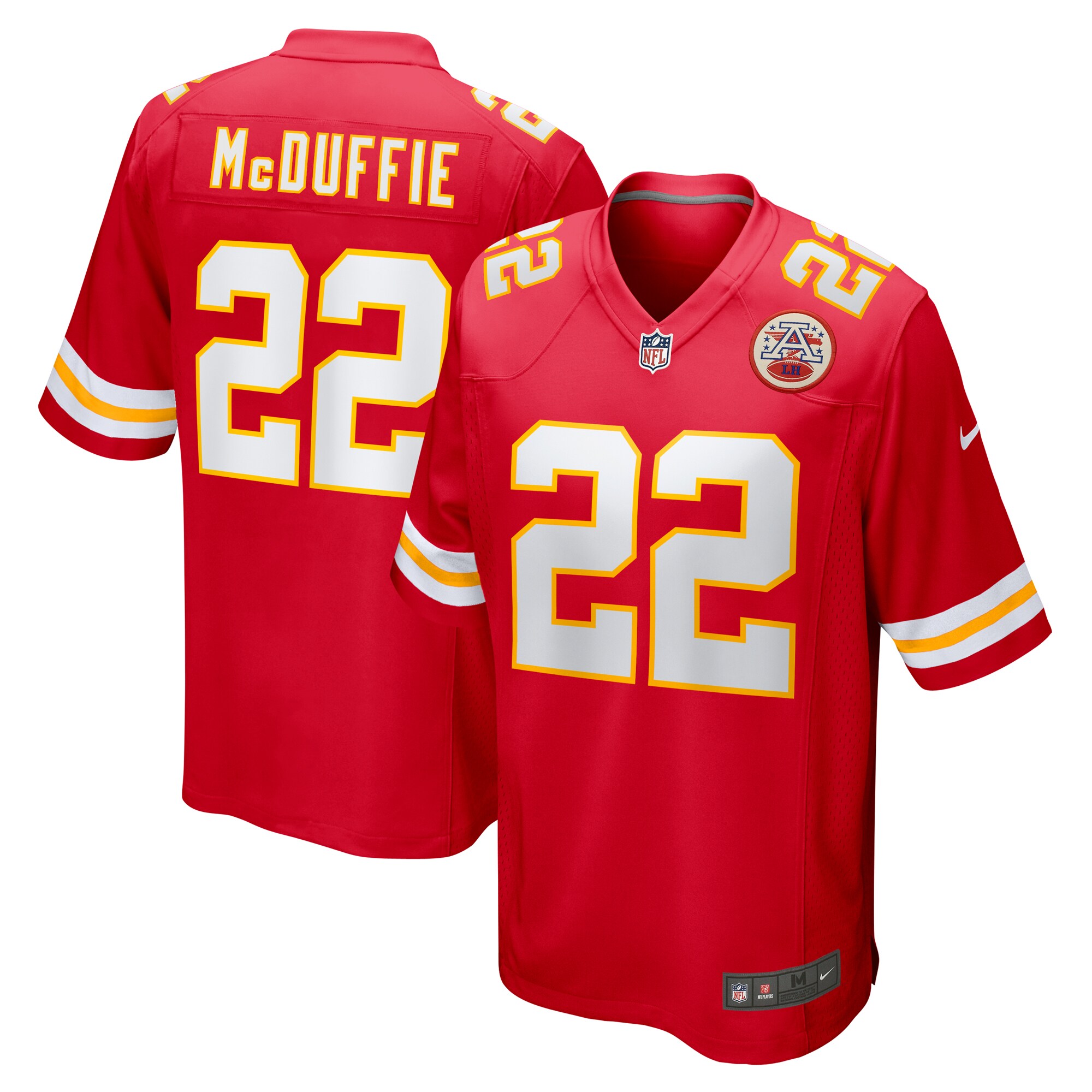 Trent McDuffie Kansas City Chiefs Game Jersey - Red cheap jerseys for sale - CheapJerseys.Shop