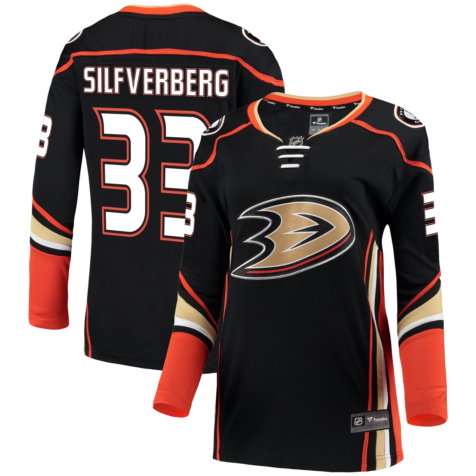 Jakob Silfverberg Anaheim Ducks Fanatics Women's Breakaway Jersey - Black cheap jerseys for sale - CheapJerseys.Shop