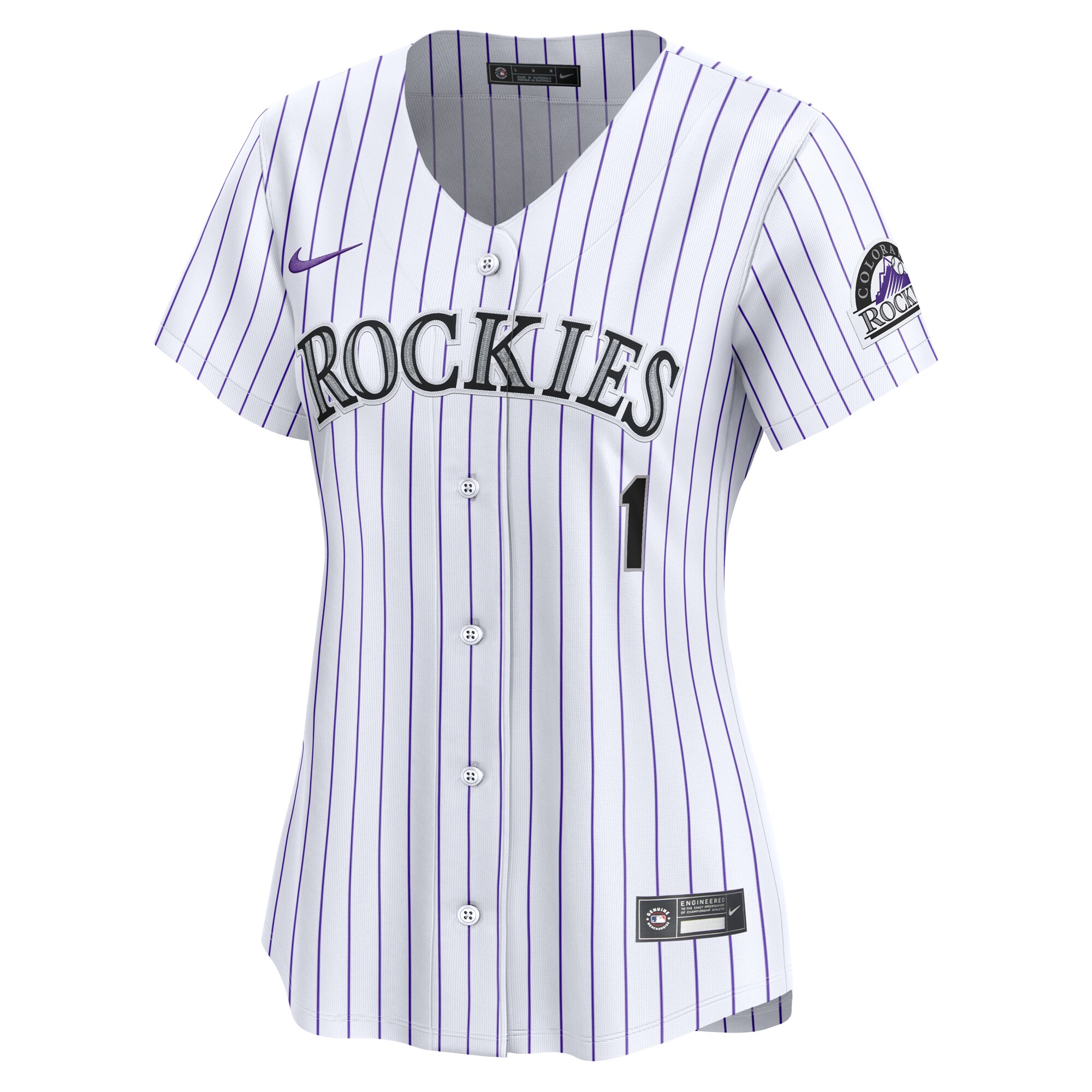 Colorado Rockies Women's #1 Mom Home Limited Jersey - White cheap jerseys for sale - CheapJerseys.Shop