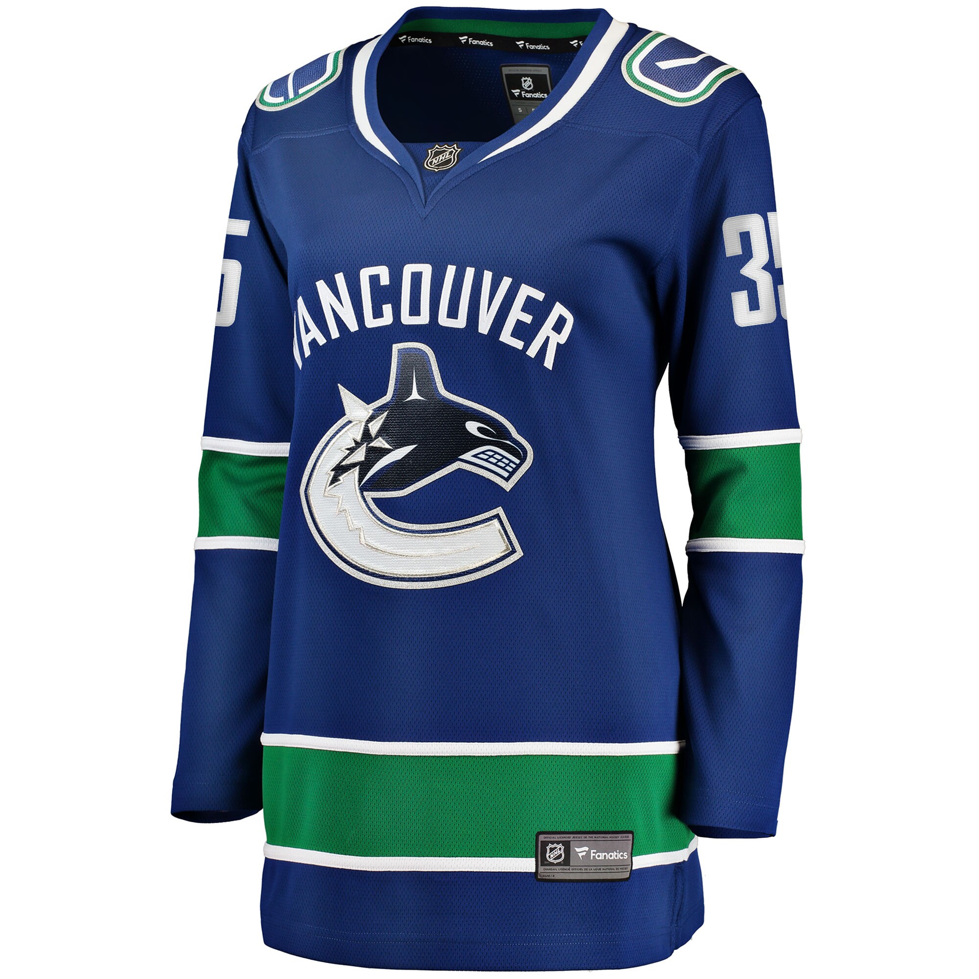 Thatcher Demko Vancouver Canucks Fanatics Women's Home Breakaway Player Jersey - Blue cheap jerseys for sale - CheapJerseys.Shop